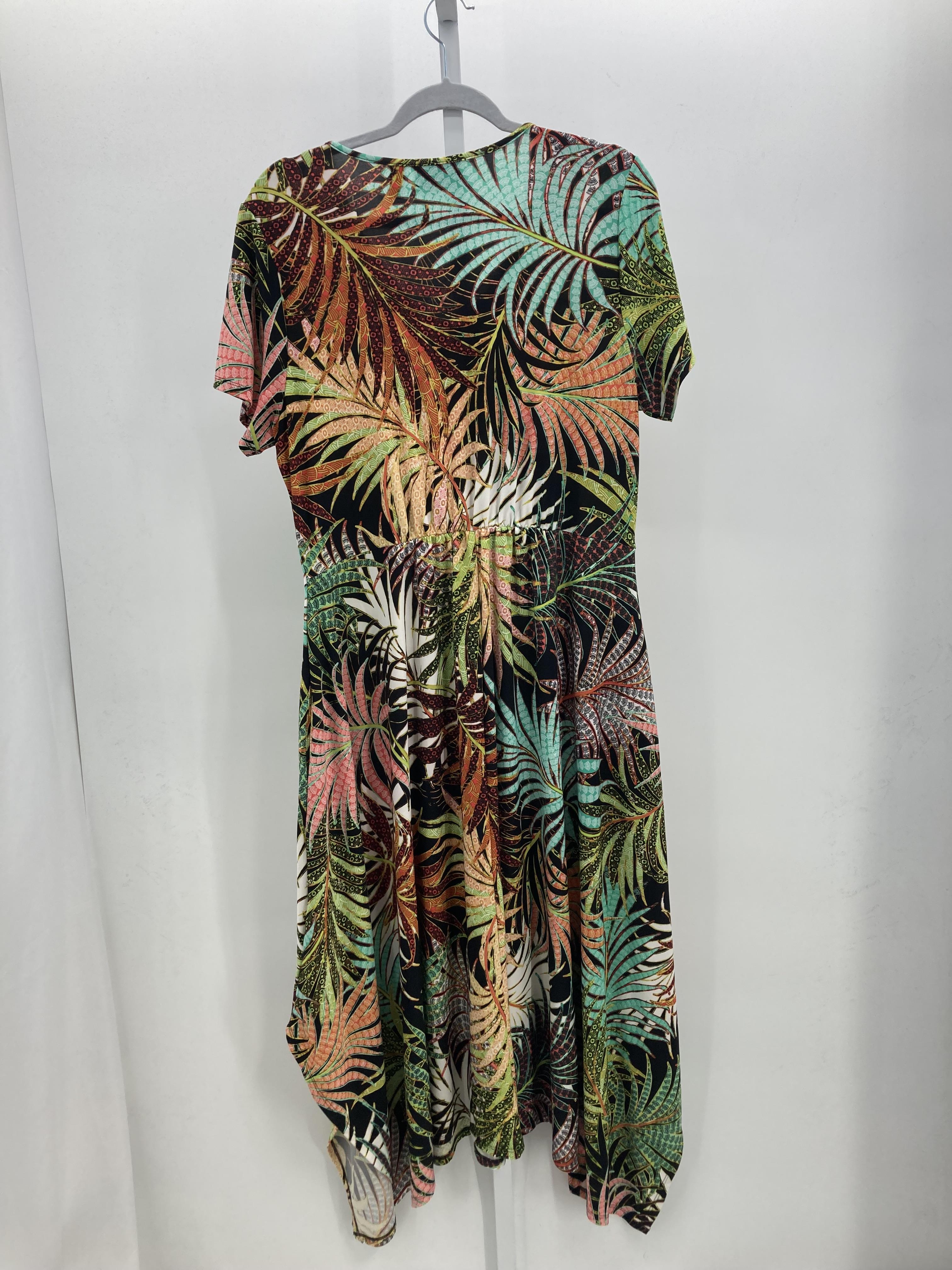 Attitudes Size Large Misses Short Sleeve Dress