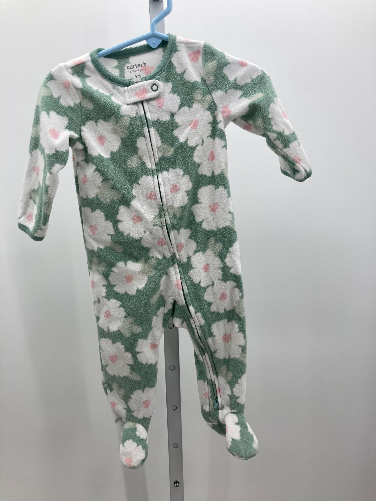 Carters Size 9 Months Girls Long Slv. Romper