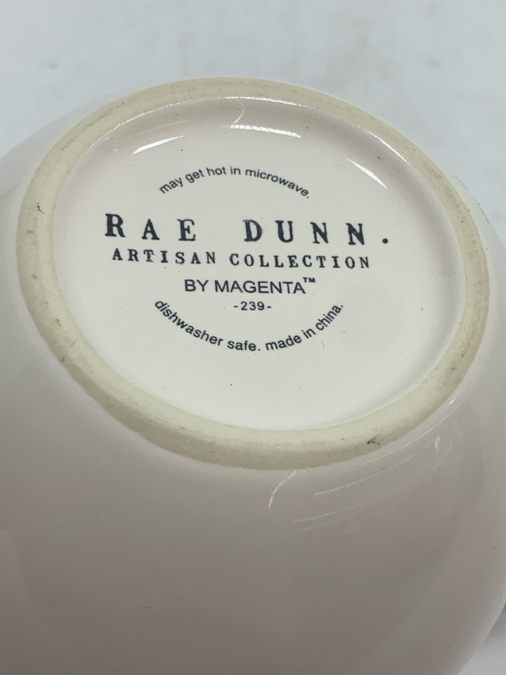 RAE DUNN SNOWMAN RED INTERIOR MUG.