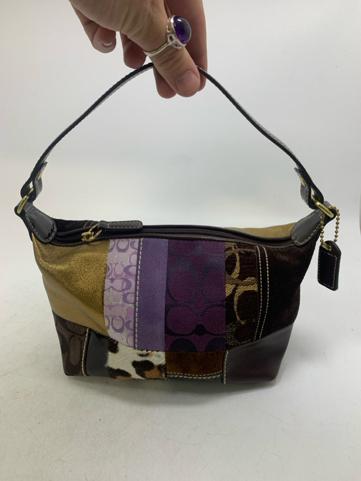 Vintage Y2K Coach Mini Demi Signature Patchwork Handbag