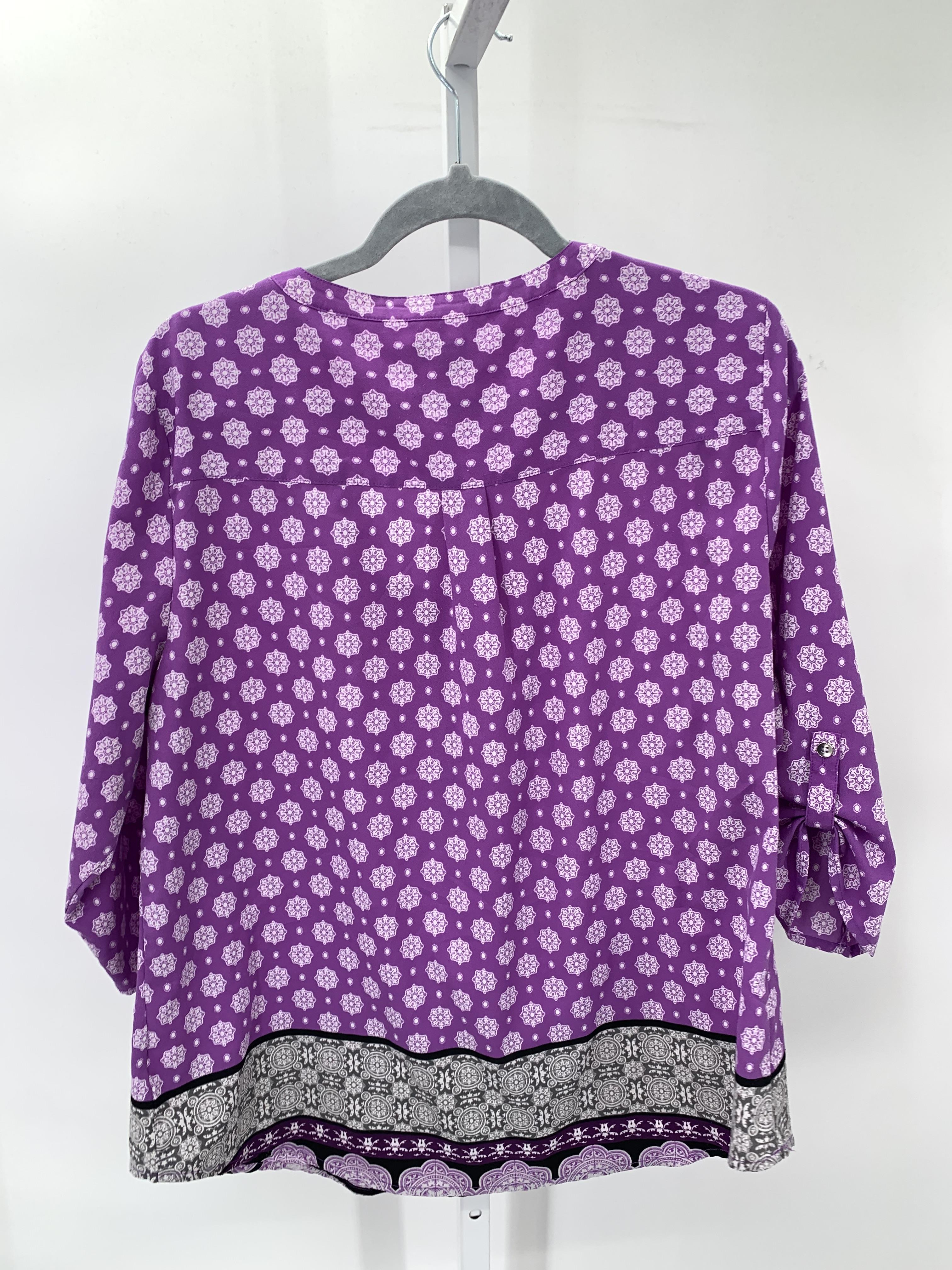 Croft & Barrow Size Extra Large Misses 3/4 Sleeve Shirt