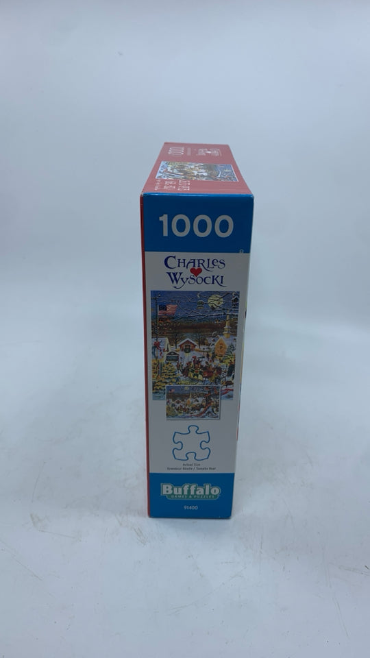 NIB CHARLES WYSOCKI WINTER SCENE PUZZLE.