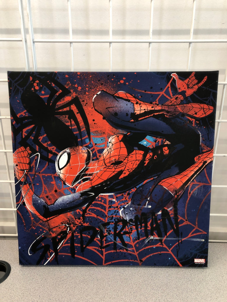 SPIDERMAN CANVAS WALL ART.