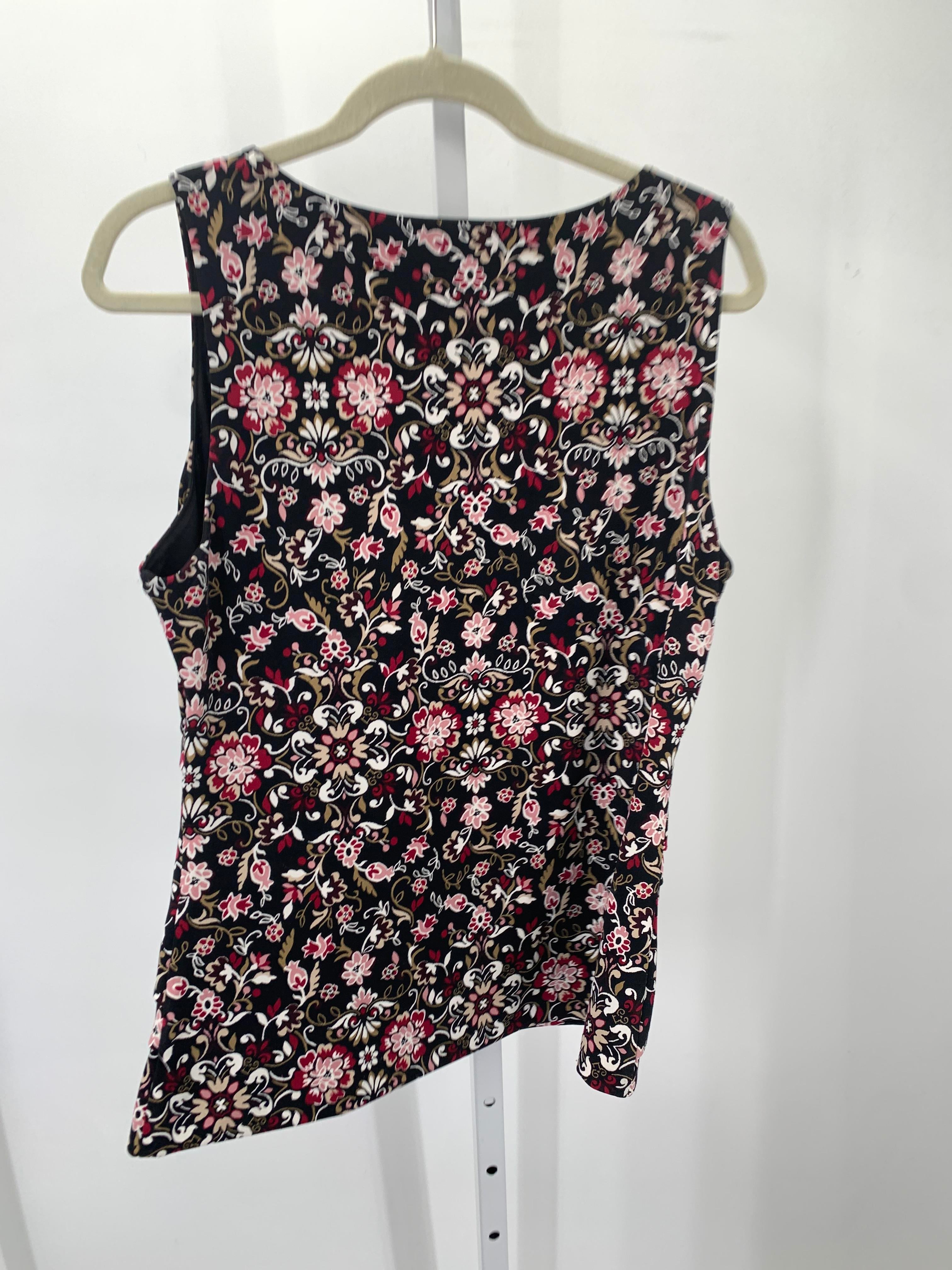 White House Black Size Large Misses Sleeveless Shirt