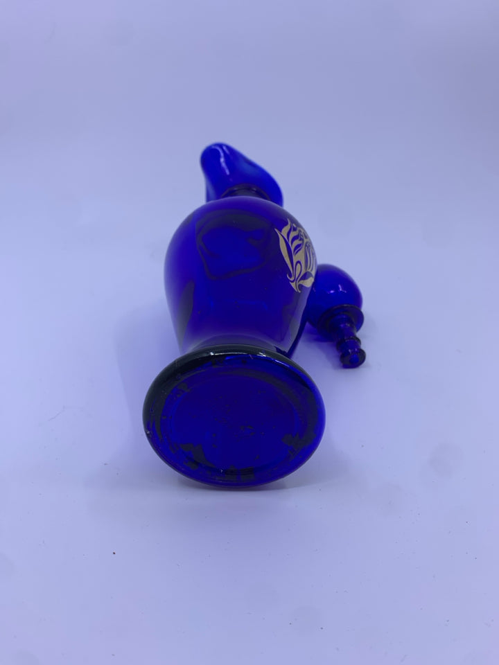 VTG BLUE SMALL DISPENSER BOTTLE.