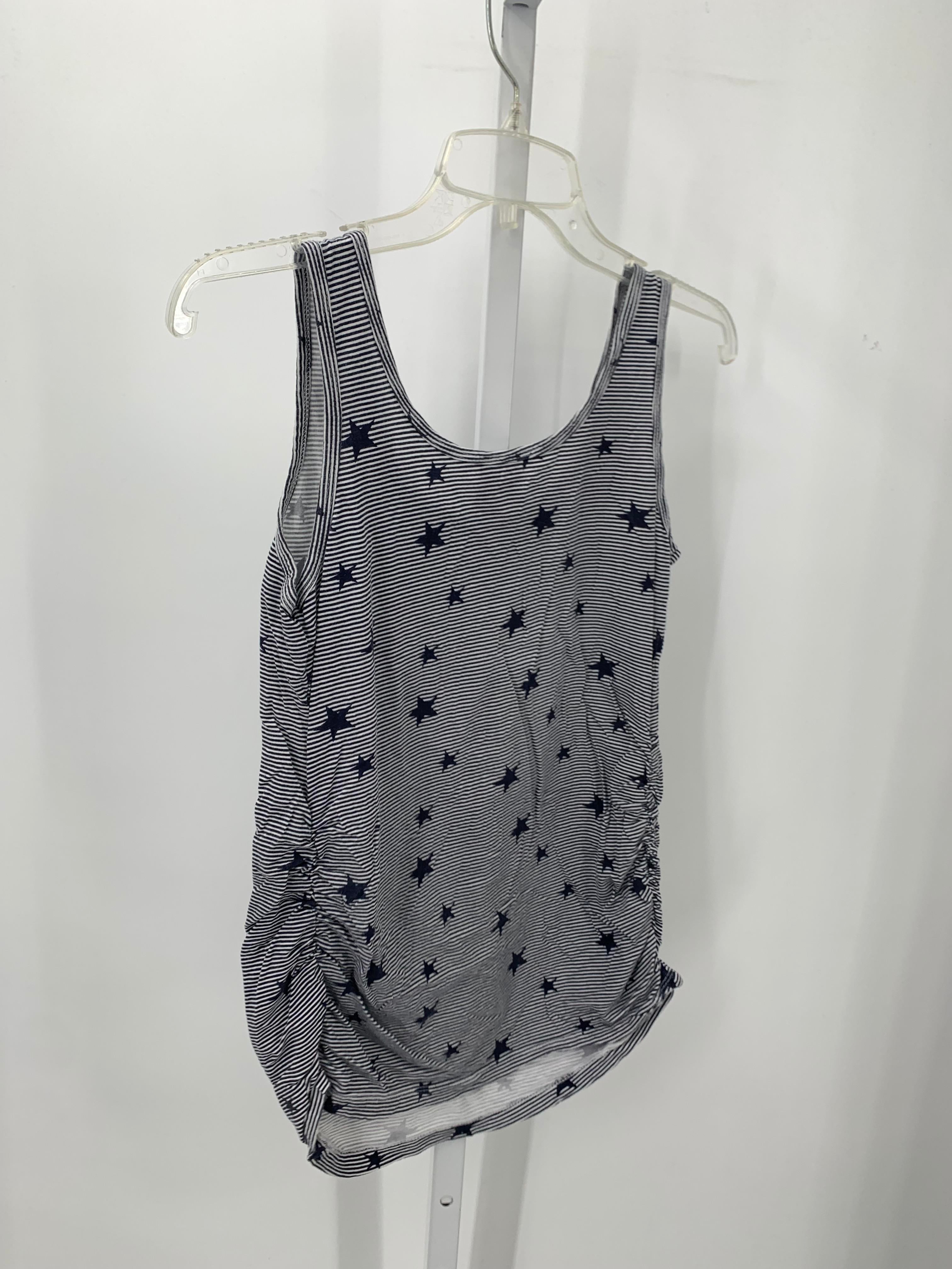 Belly by Design Blue Size Small Maternity Sleeveless Shirt