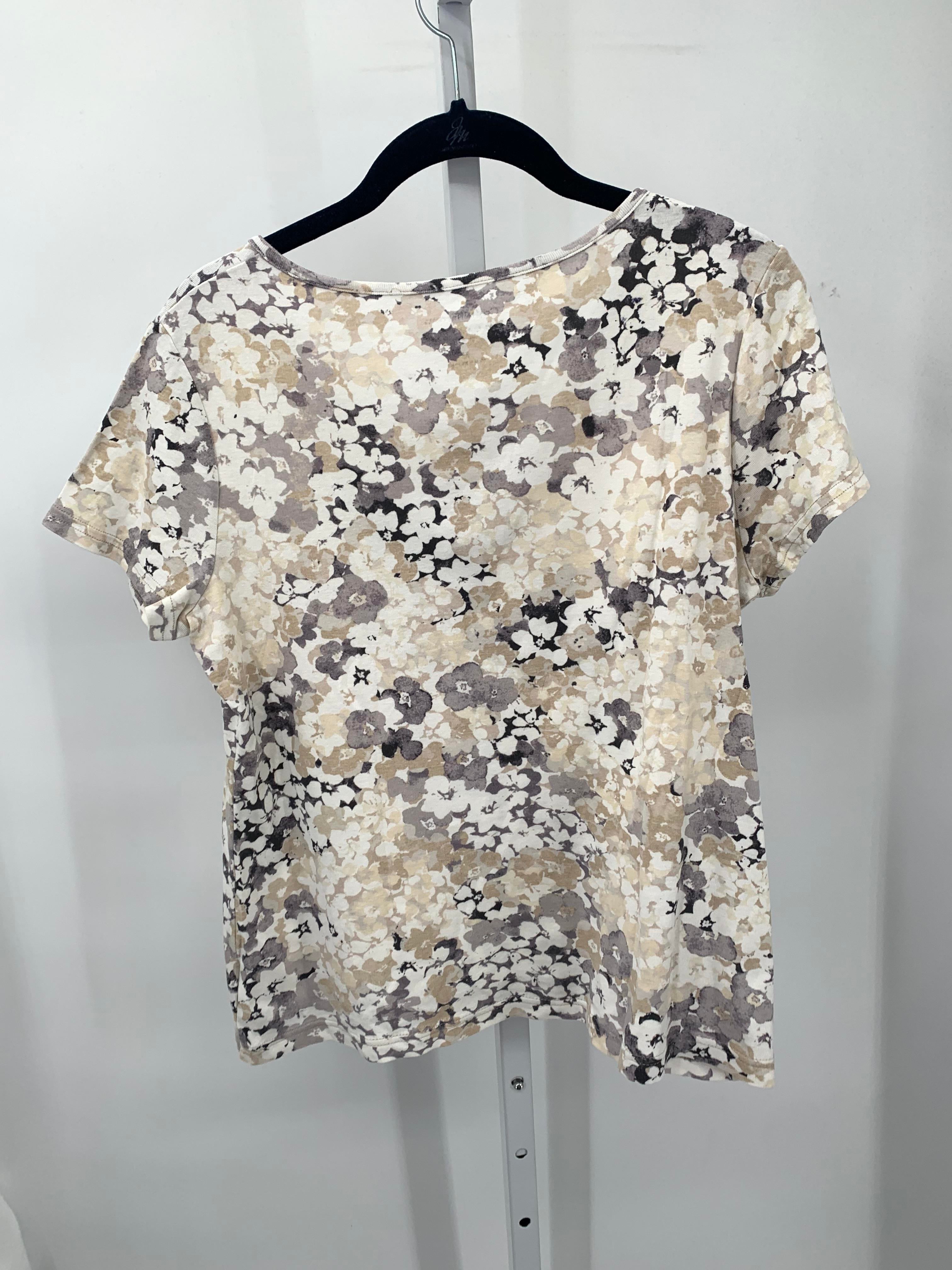 Croft & Barrow Size Medium Misses Short Sleeve Shirt