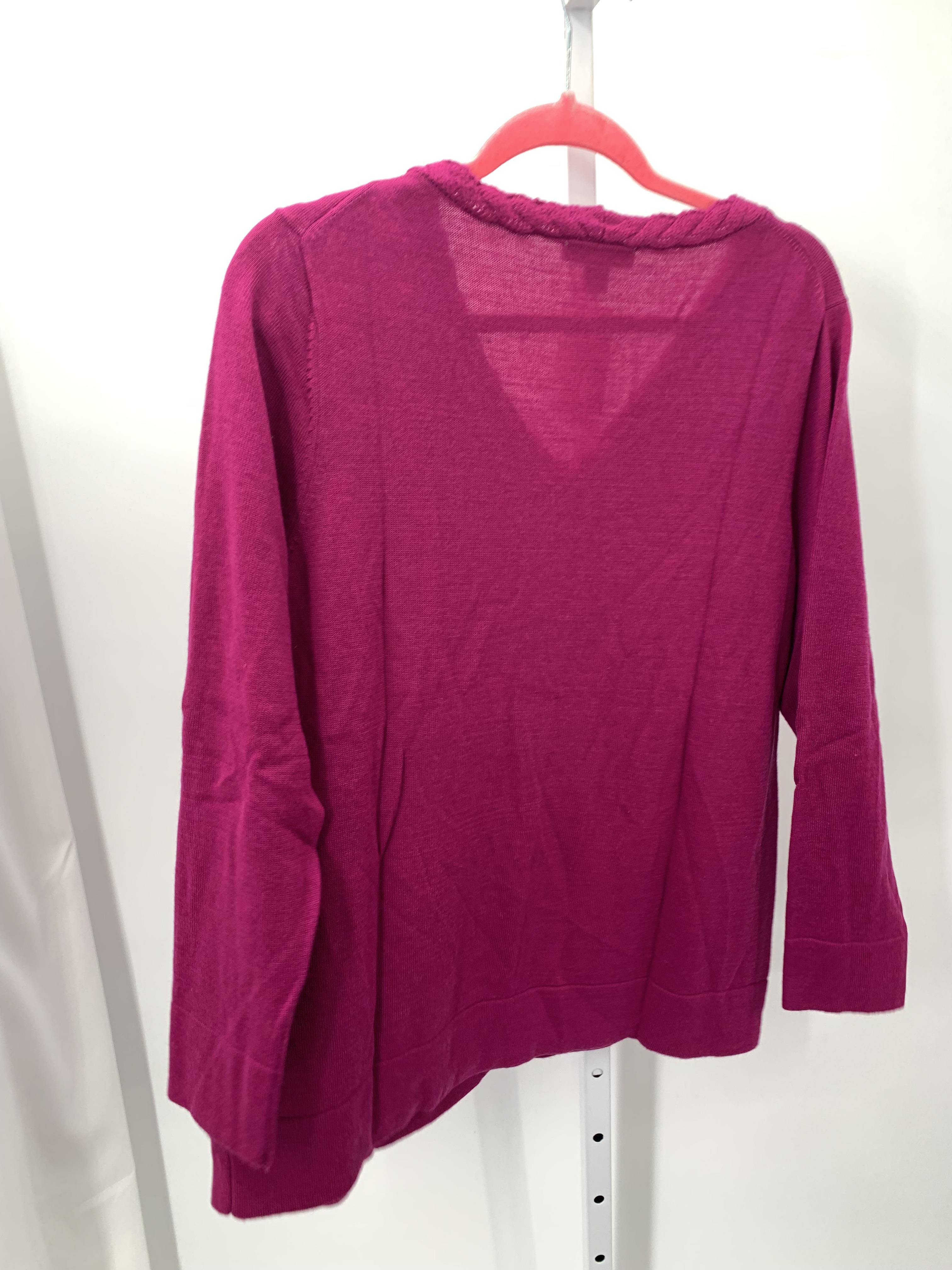 Coldwater Creek Size 1X Womens Long Slv Sweater