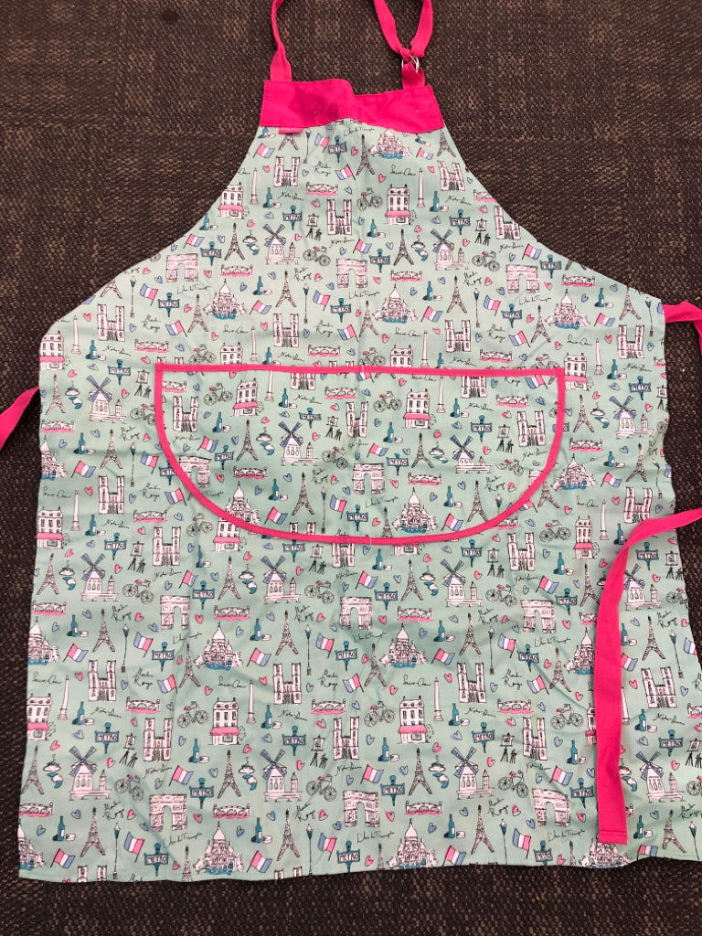 MILLY GREEN EUROPE THEMED APRON.