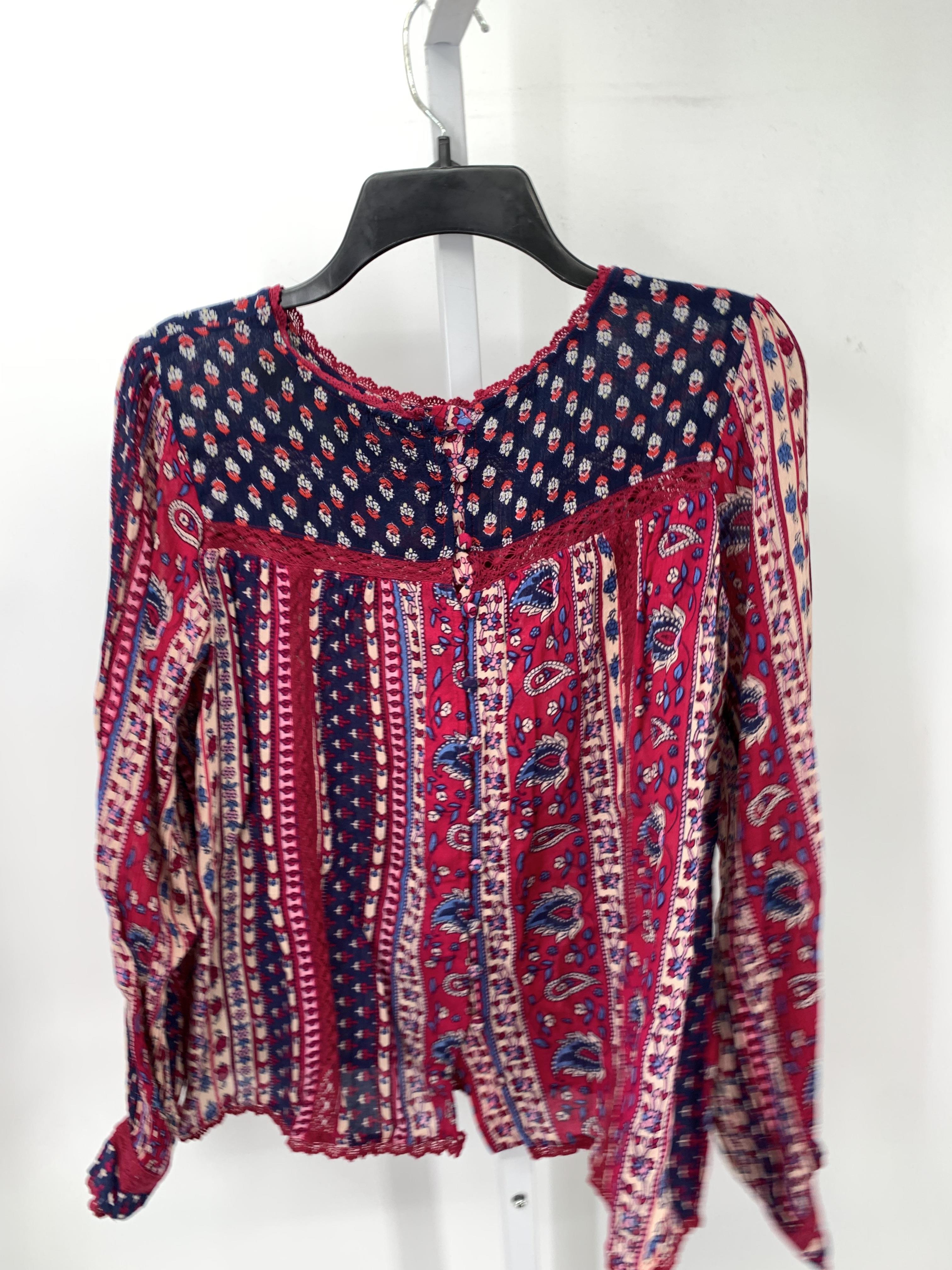Maeve Size 4 Misses Long Sleeve Shirt