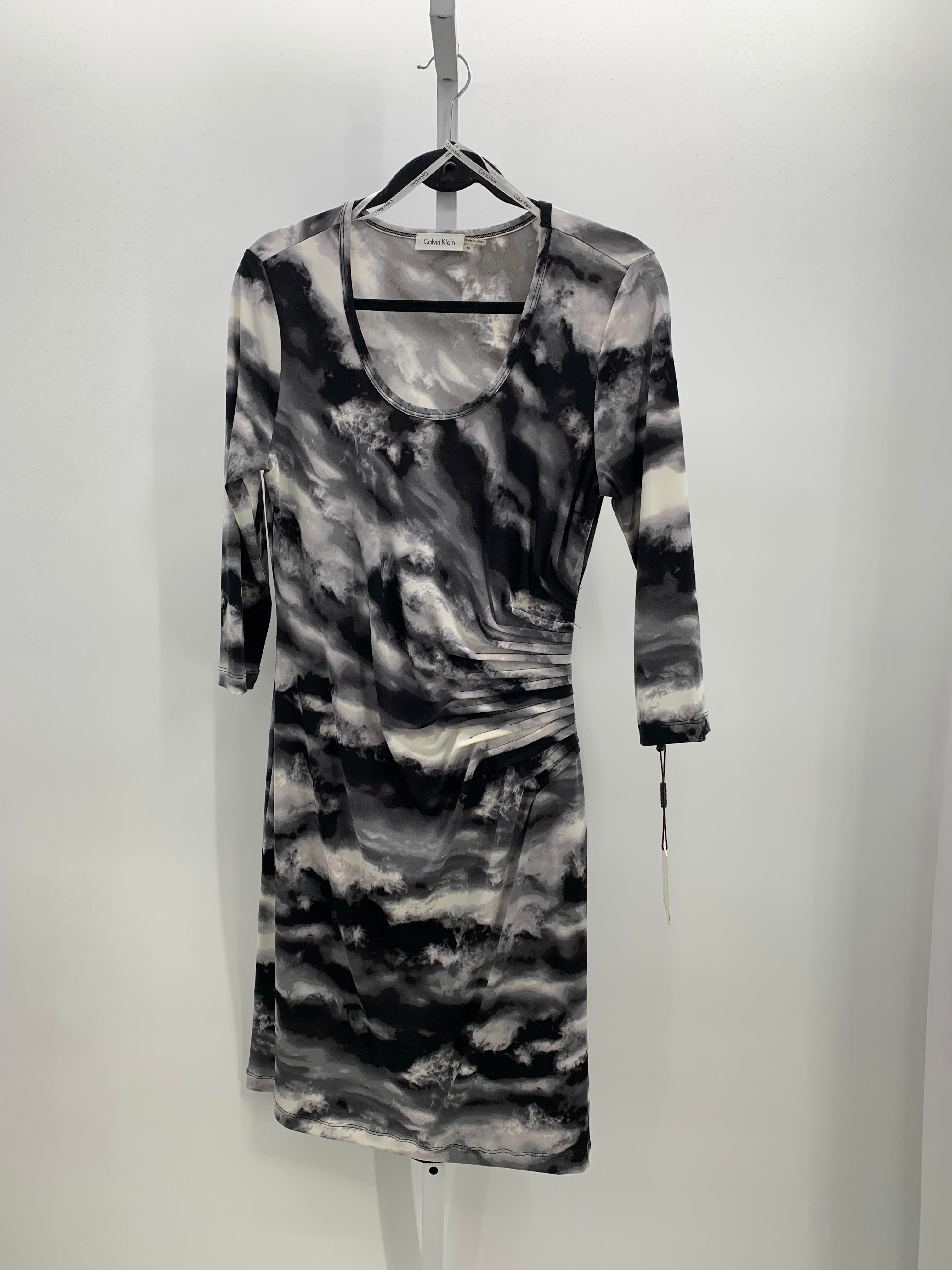 Calvin Klein Size 10 Misses 3/4 Sleeve Dress