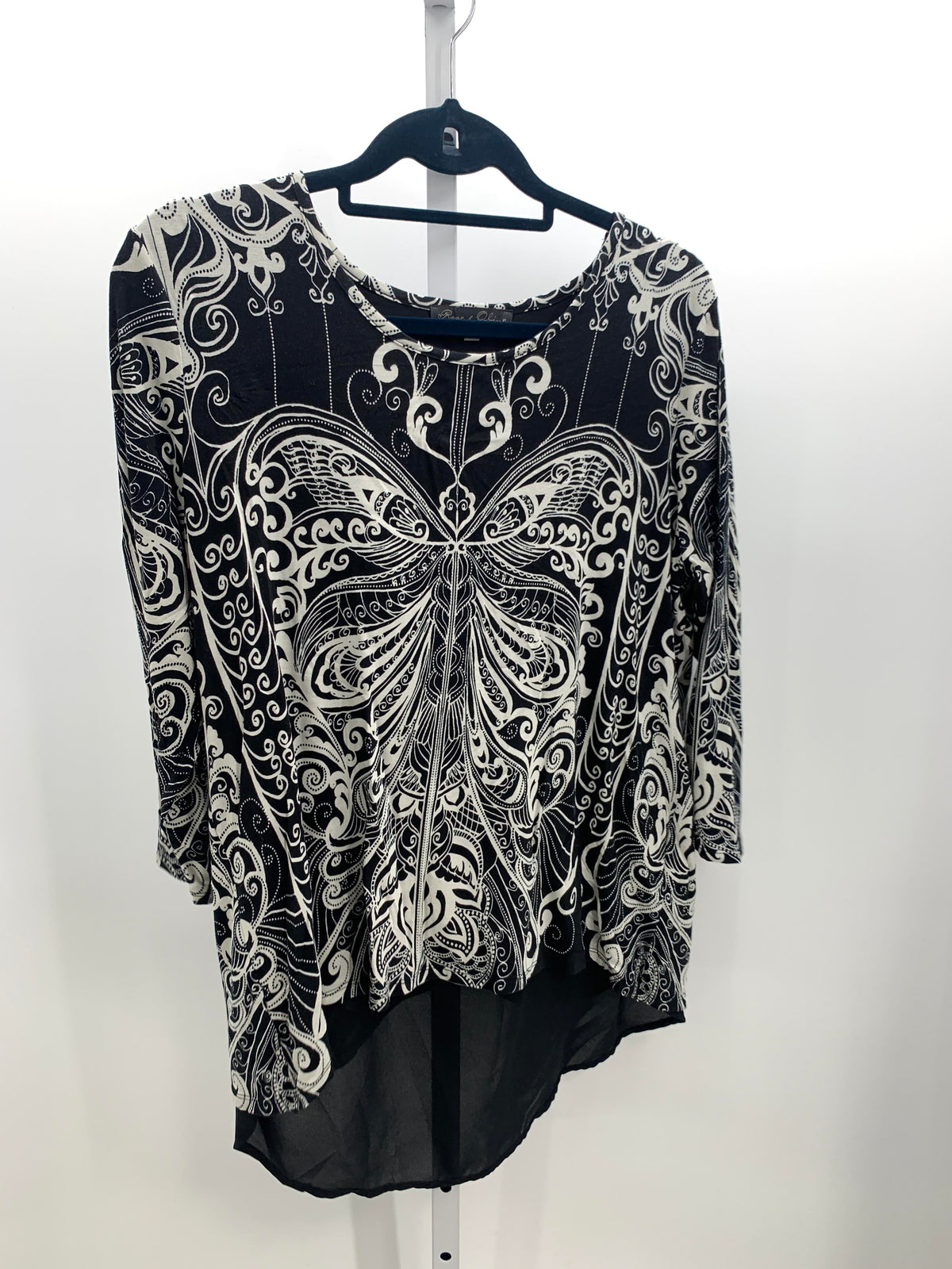 Rose & Olive Size Extra Large Misses 3/4 Sleeve Shirt