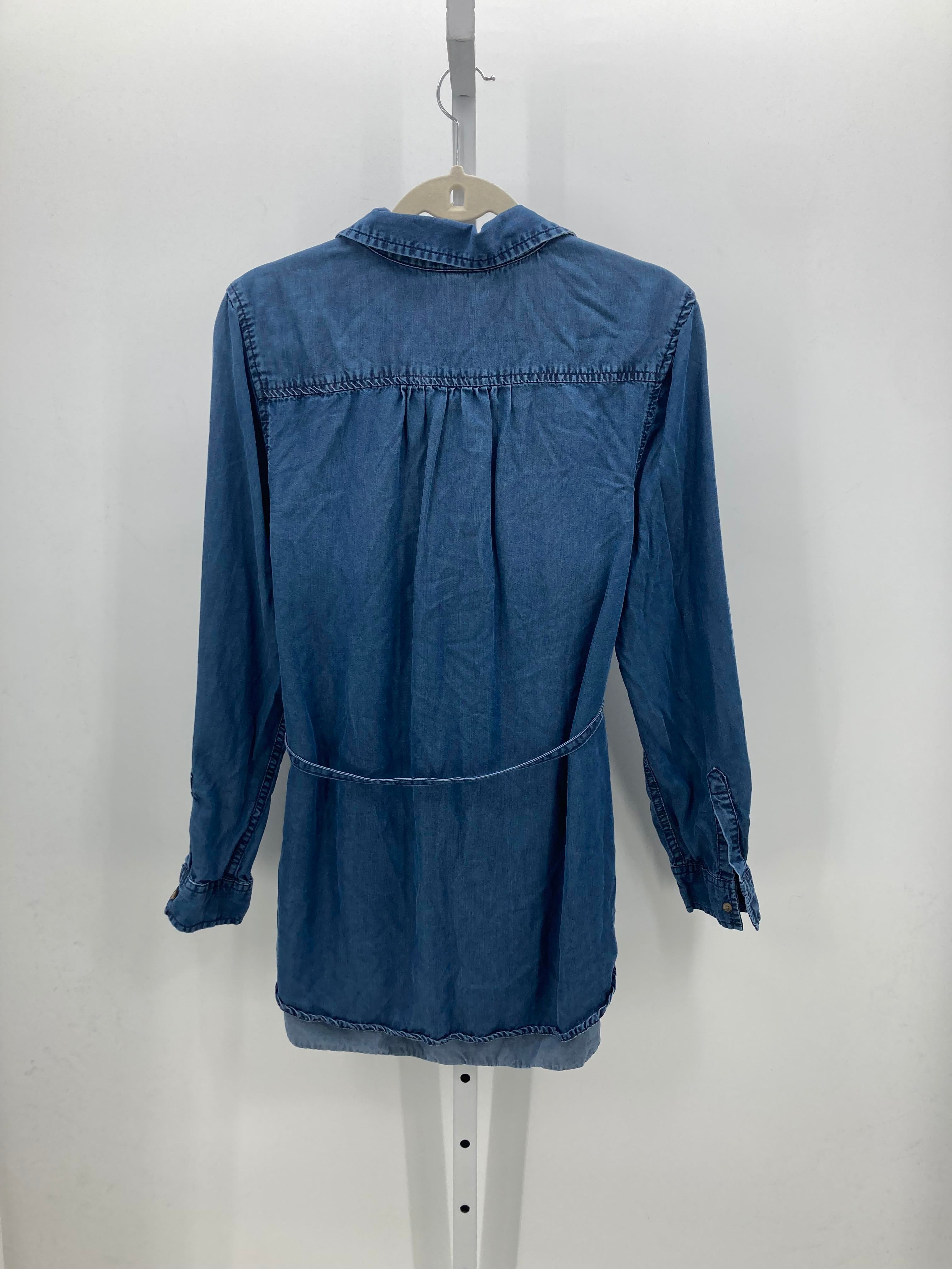 Liz Lange Denim Size Small Maternity Long Sleeve Shirt
