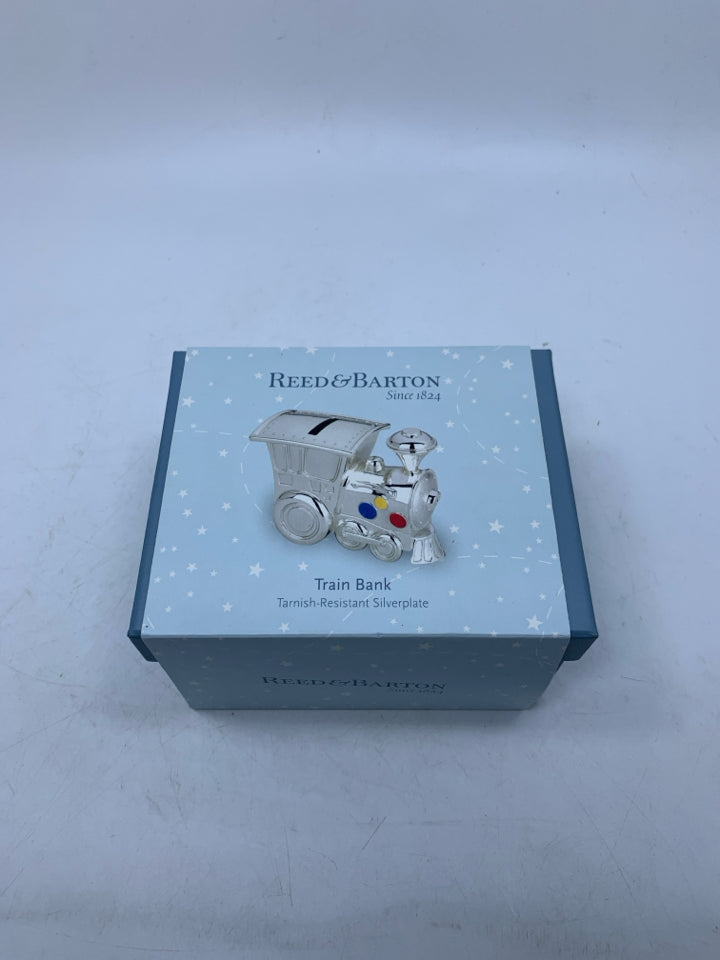 Reed & Barton Silverplate Train Bank