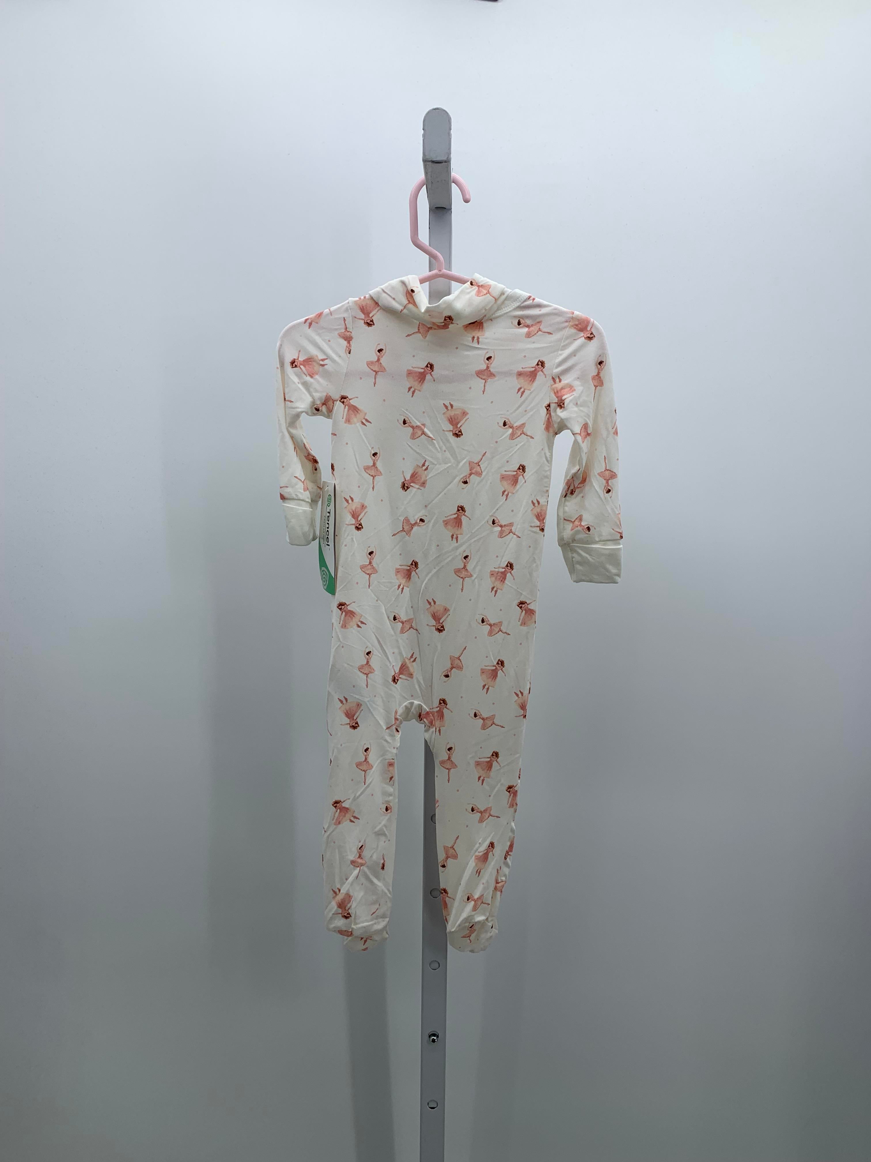 Size 6-9 mon Girls Long Slv. Romper