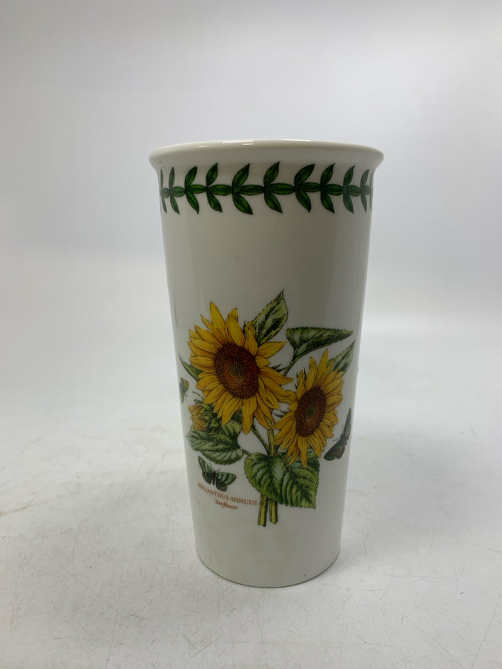 SUNFLOWERS TRAVEL MUG W/ NO LID.