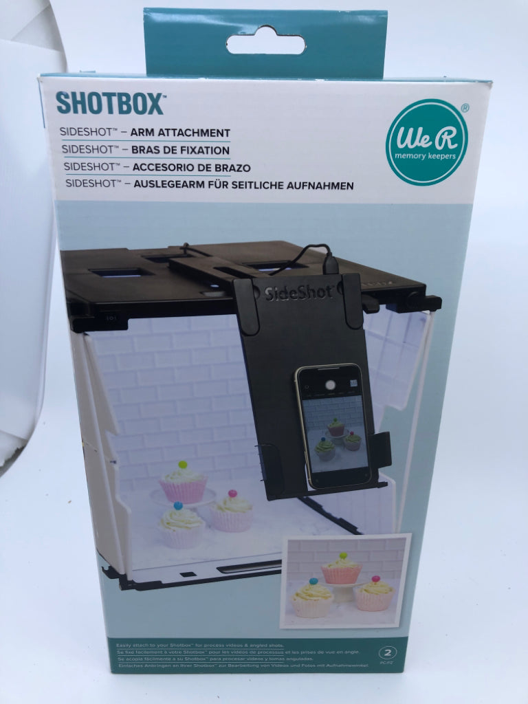 NIB SHOT BOX SIDESHOT-ARM ATTACHMENT.