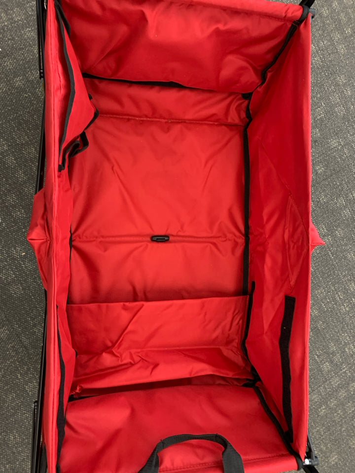 RED EXPANDABLE WAGON.