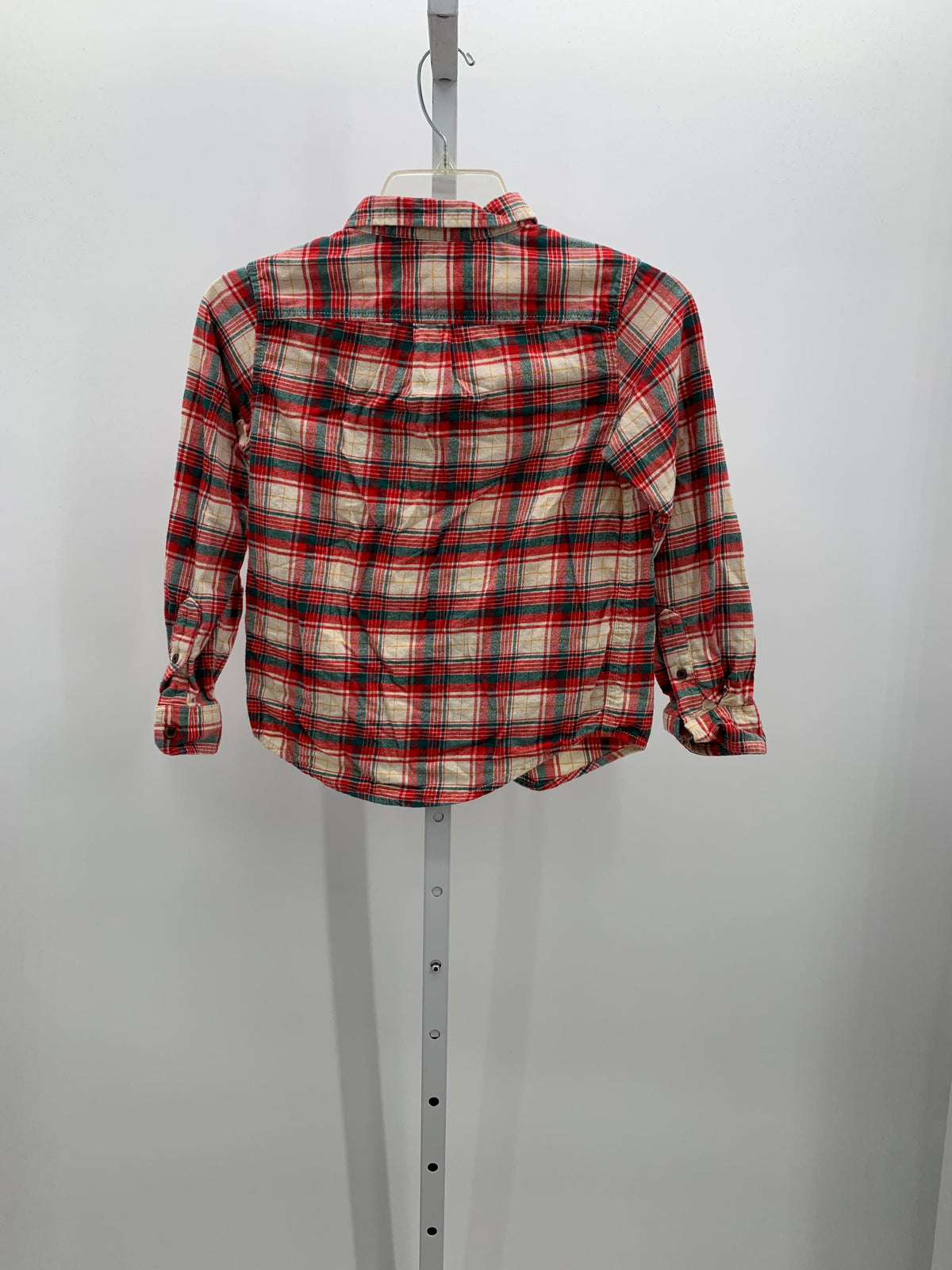 PLAID BTN DOWN
