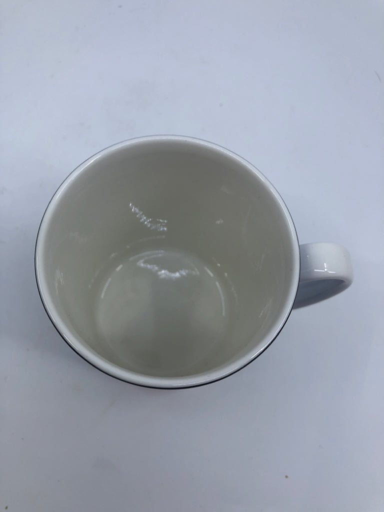 BLUE CHARM KATE SPADE LENOX MUG.