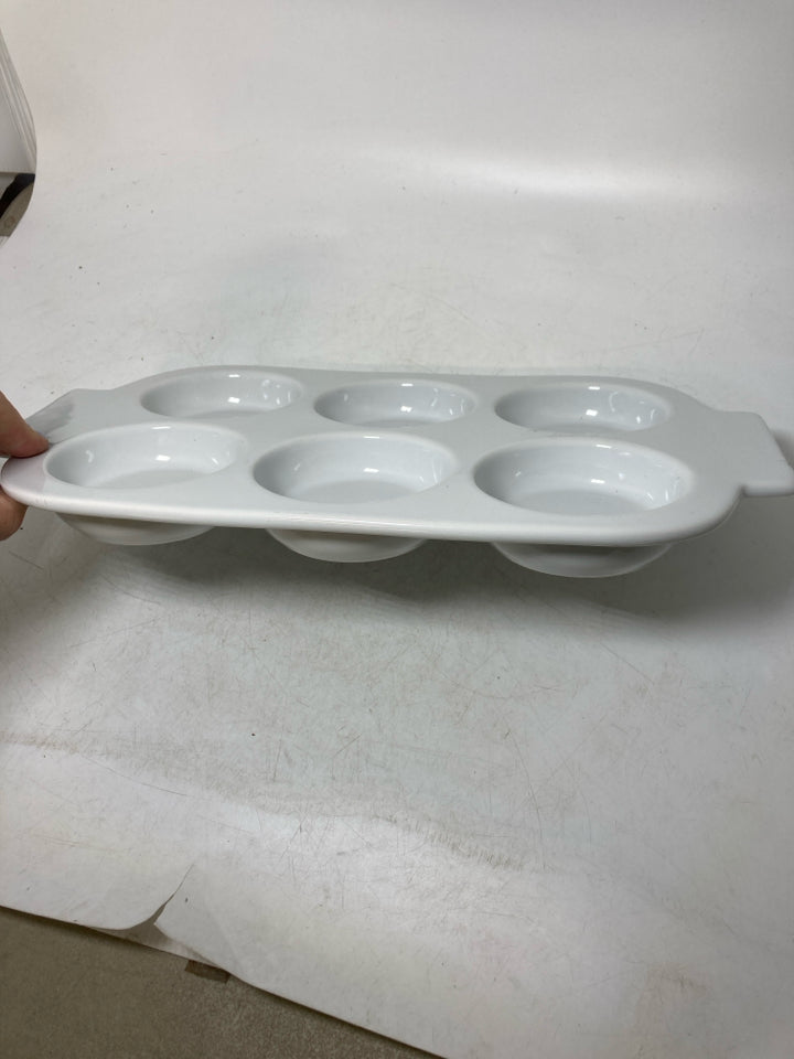 SHALLOW 6 SLOT EGG BITES BAKING PAN.