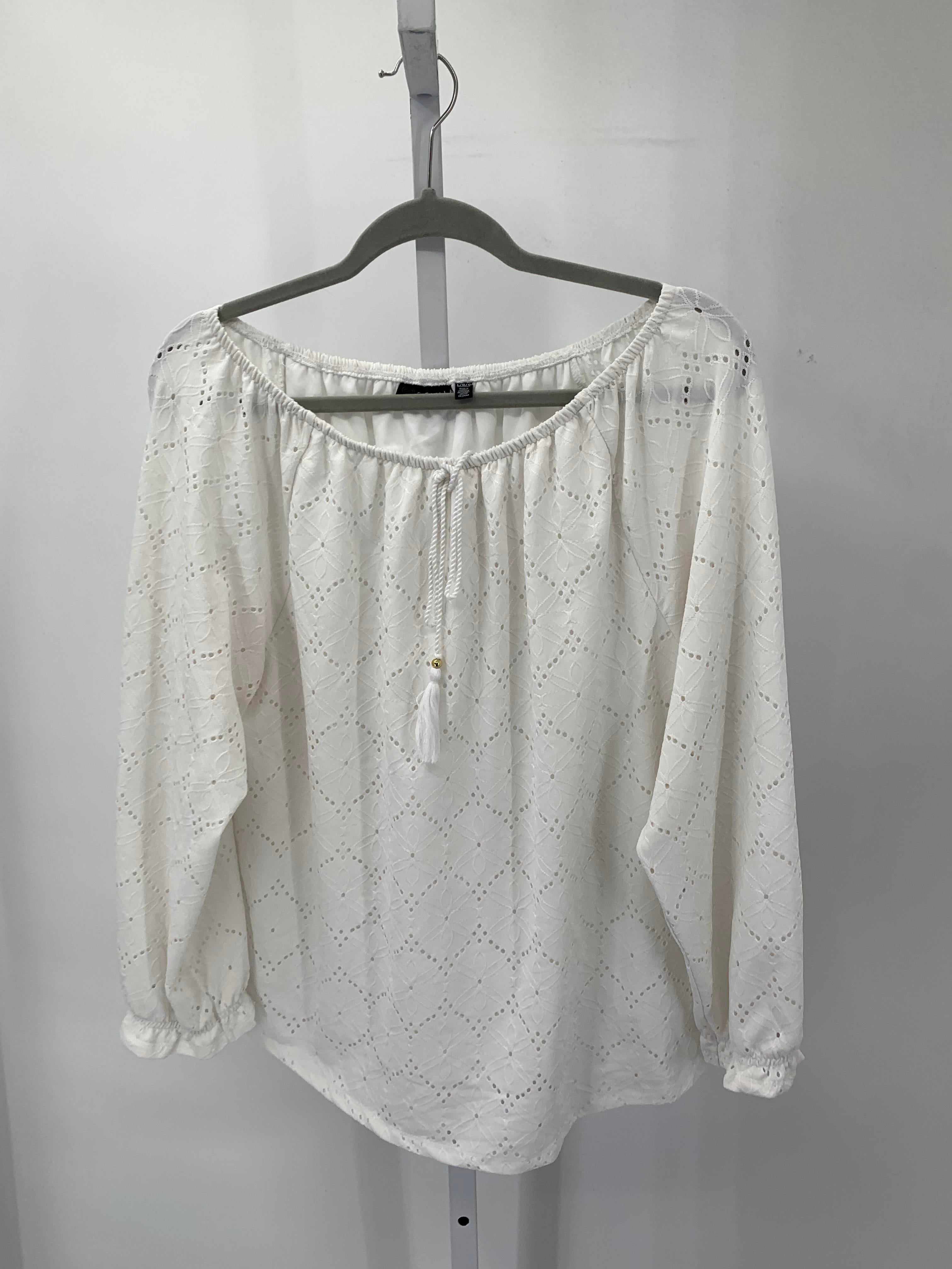 Rafaella Size Large Misses Long Sleeve Shirt