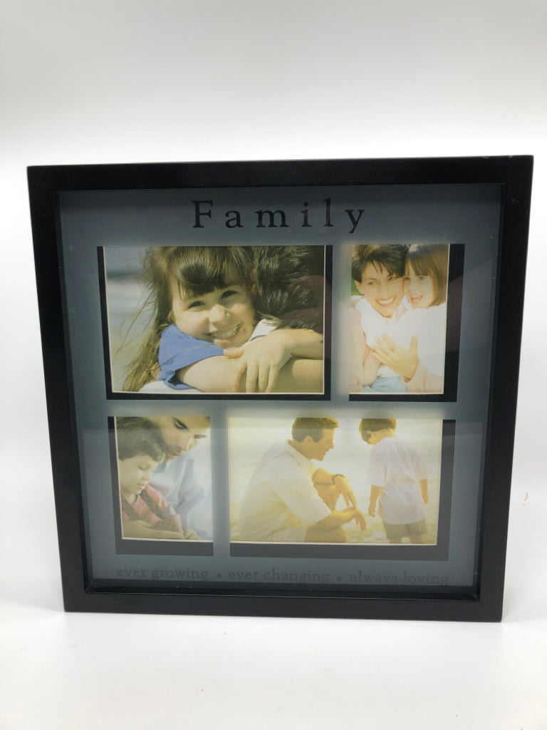 FAMILY SHADOW BOX PHOTO COLLAGE FRAME.