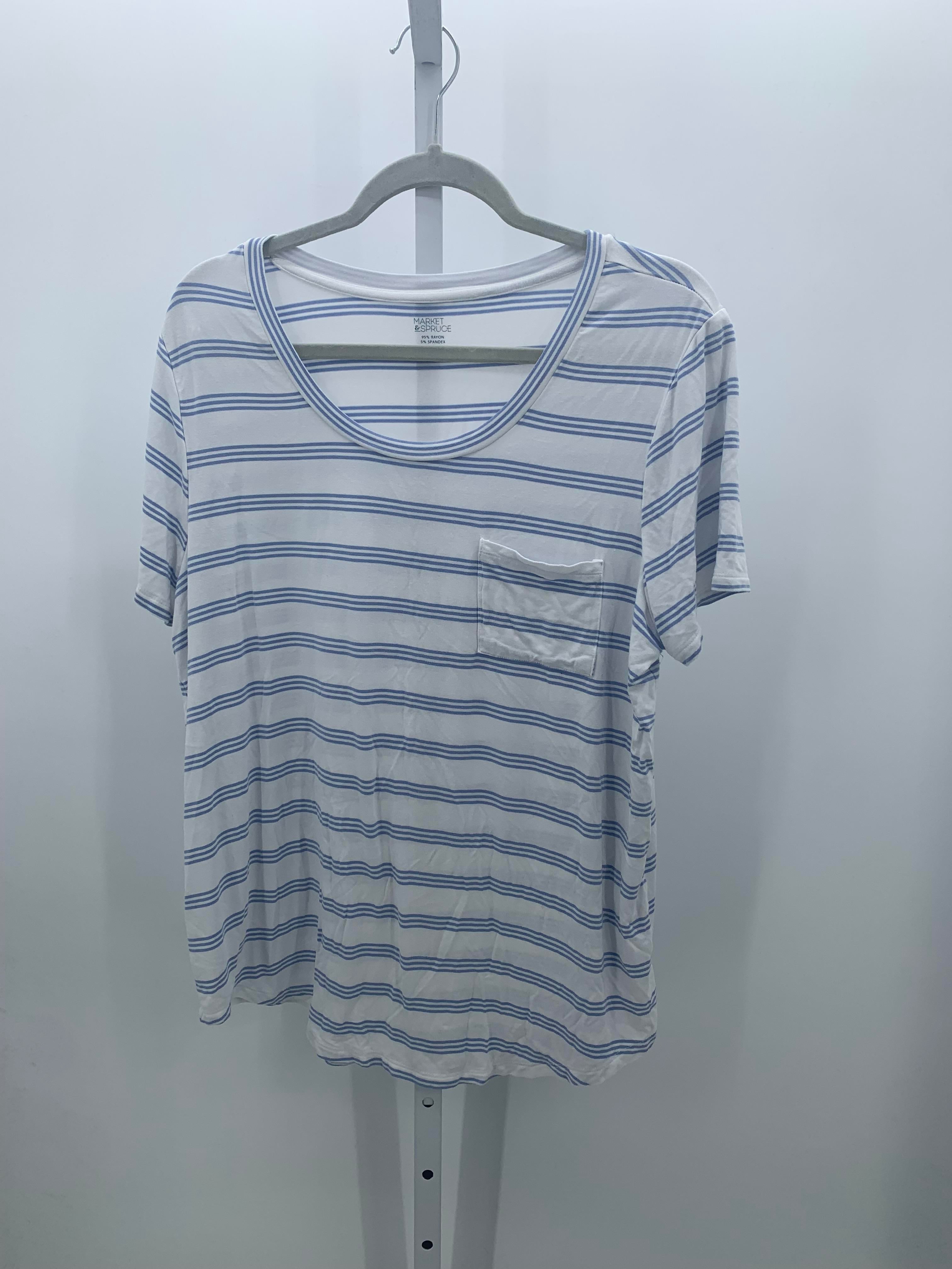 market & spruce Size Extra Large Misses Short Sleeve Shirt