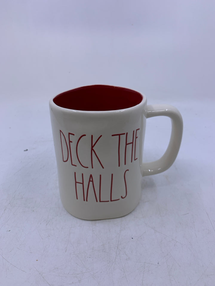 DECK THE HALLS RED INSIDE RAE DUNN.