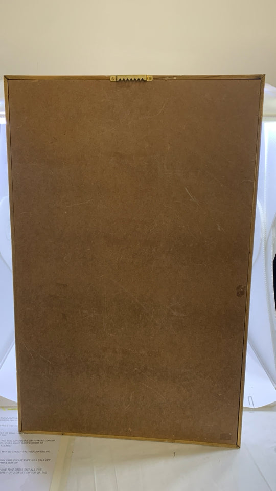 LIVE LIFE IN BLOOM FLORAL WALL ART IN WOOD FRAME.