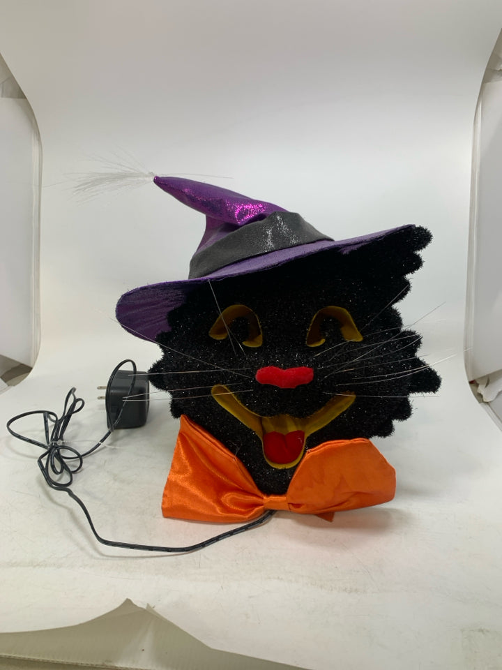 LIGHT UP BLACK CAT IN HAT