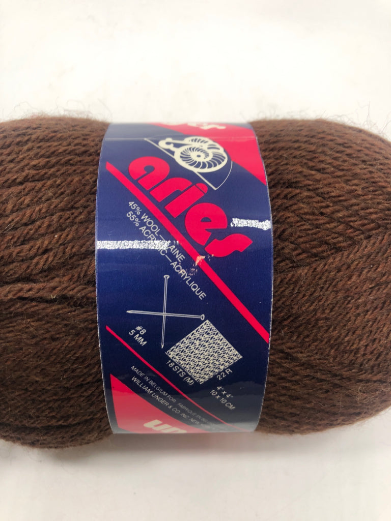 BROWN ARIES YARN.