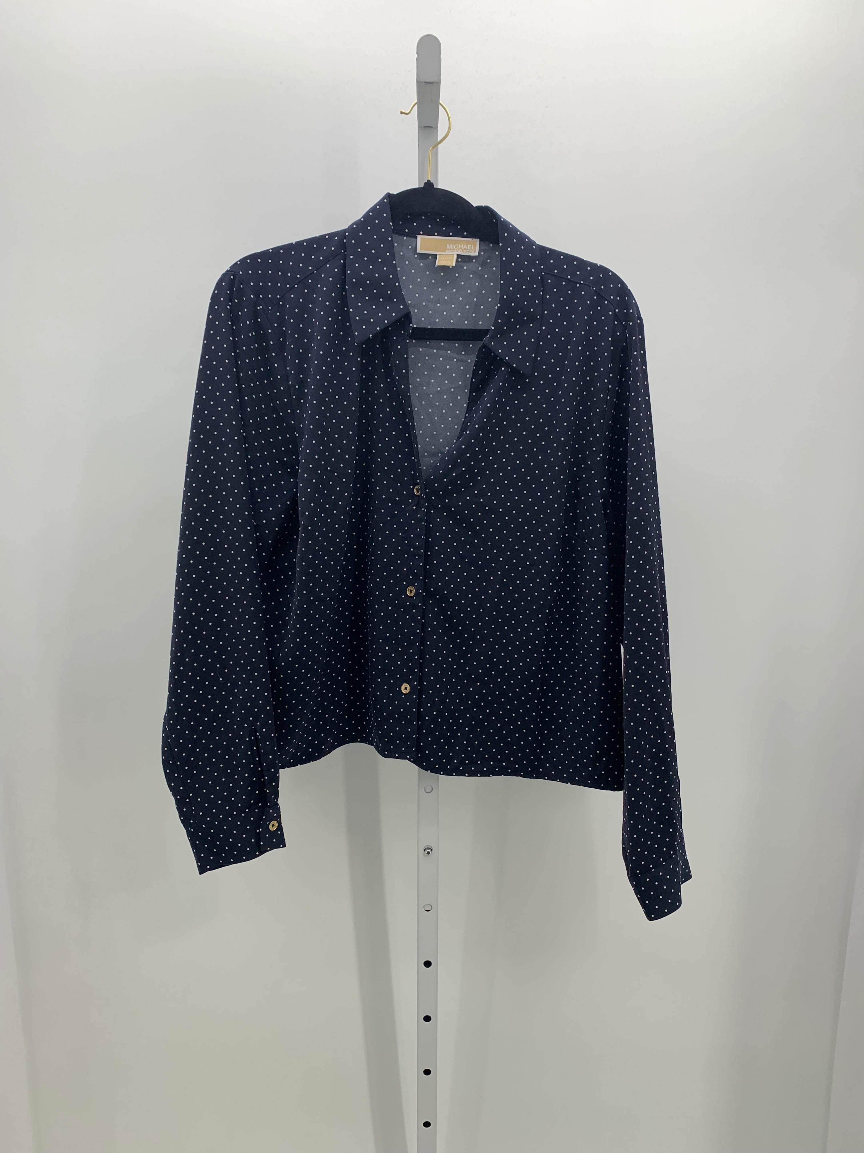 Michael Kors Size Extra Large Misses Long Sleeve Shirt