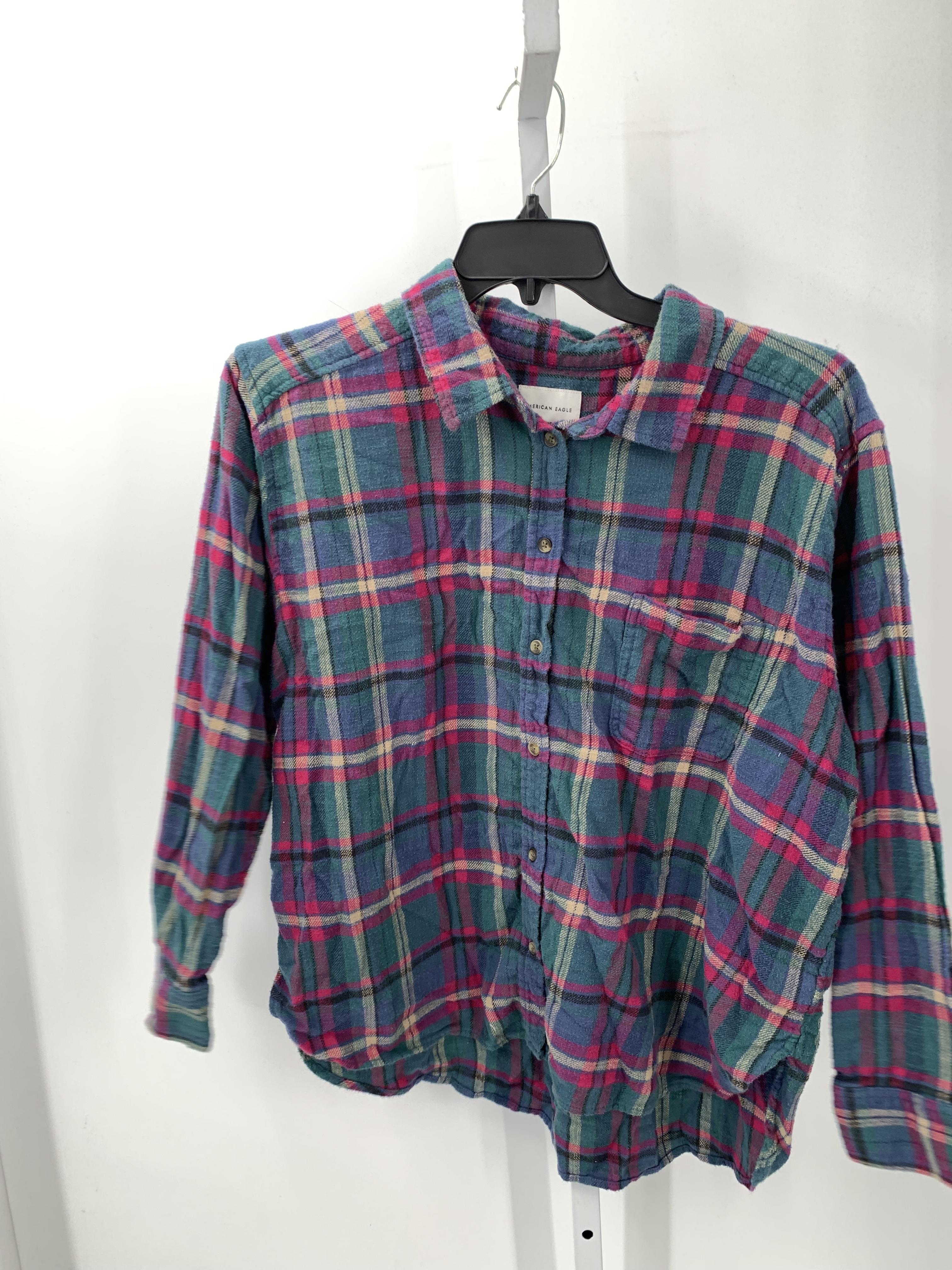 American Eagle Size Extra Large Juniors Long Sleeve Shirt