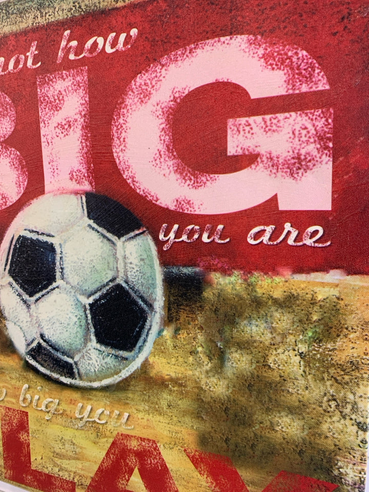 "BIG PLAY" SOCCER CANVAS.