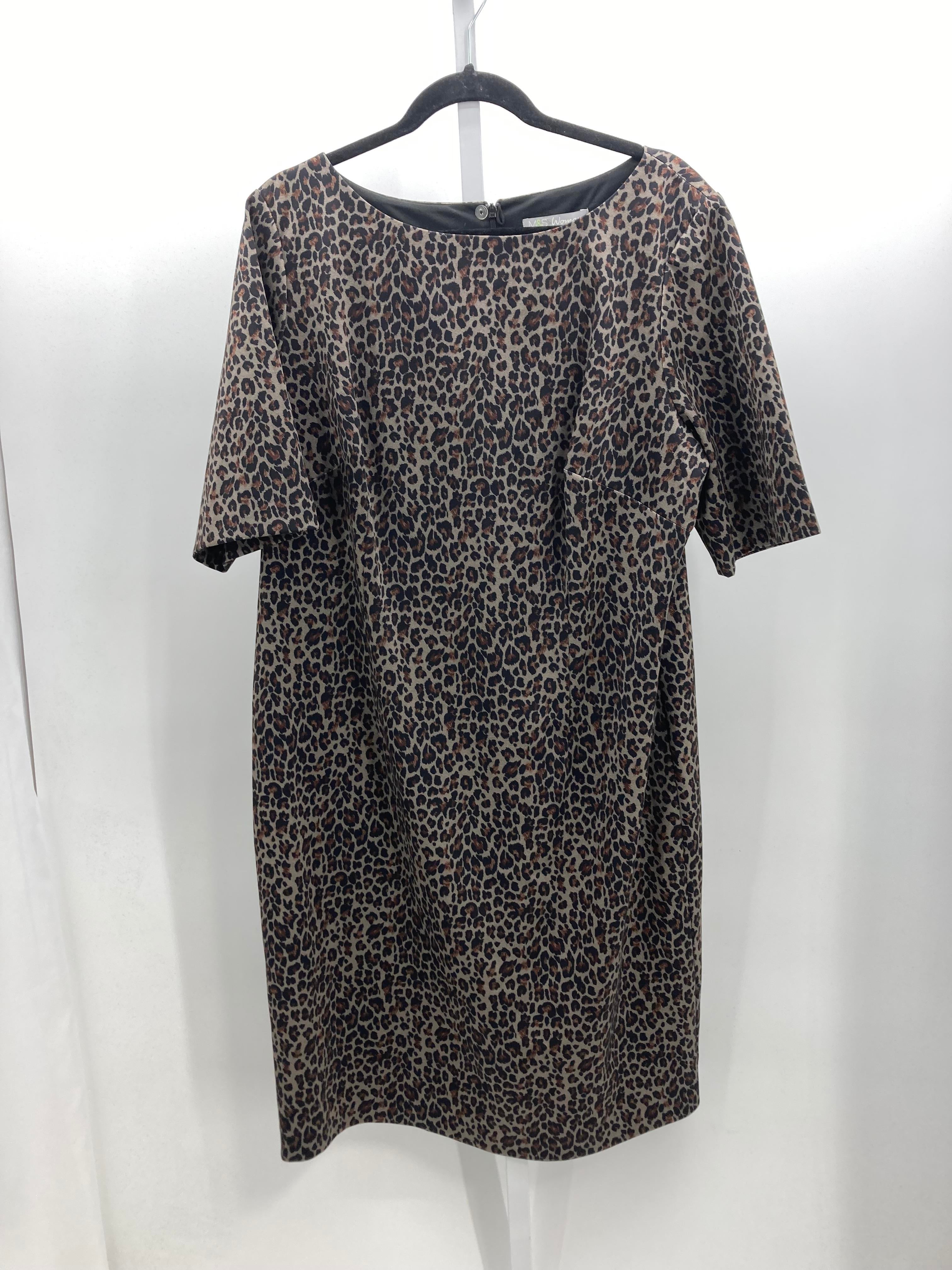 Size 2X Womens Short Sleeve Dress