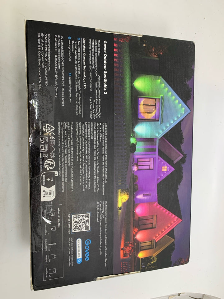 NIB GOVEE OUTDOOR SPOTLIGHTS.