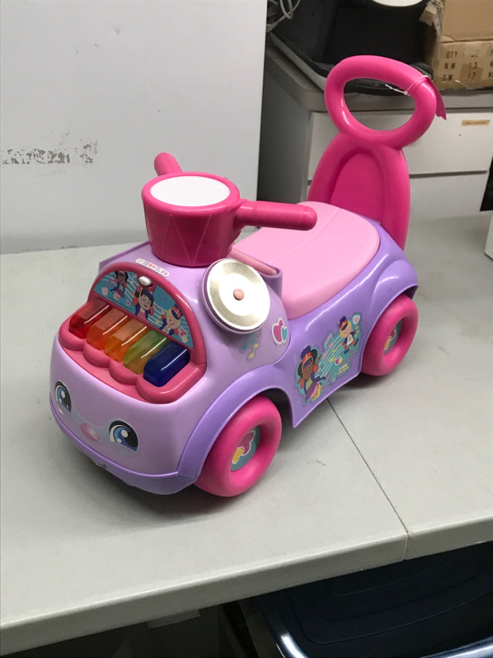 Little People Music Parade Heart Preschool Push Ride-On with Lights and Sounds