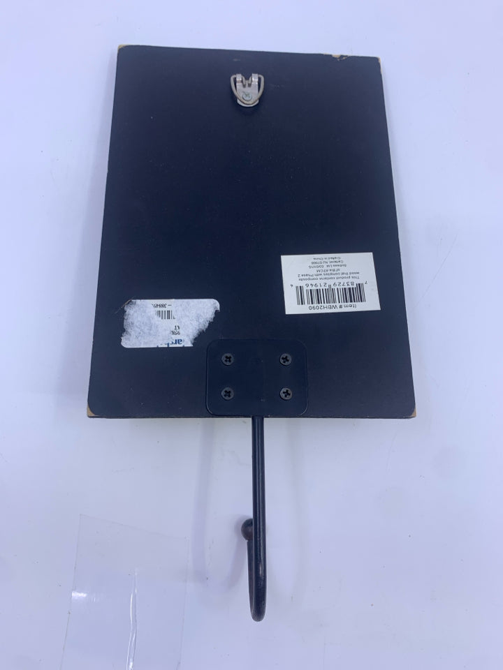 A HOUSE IS NOT BLACK WALL HANGING HOOK.