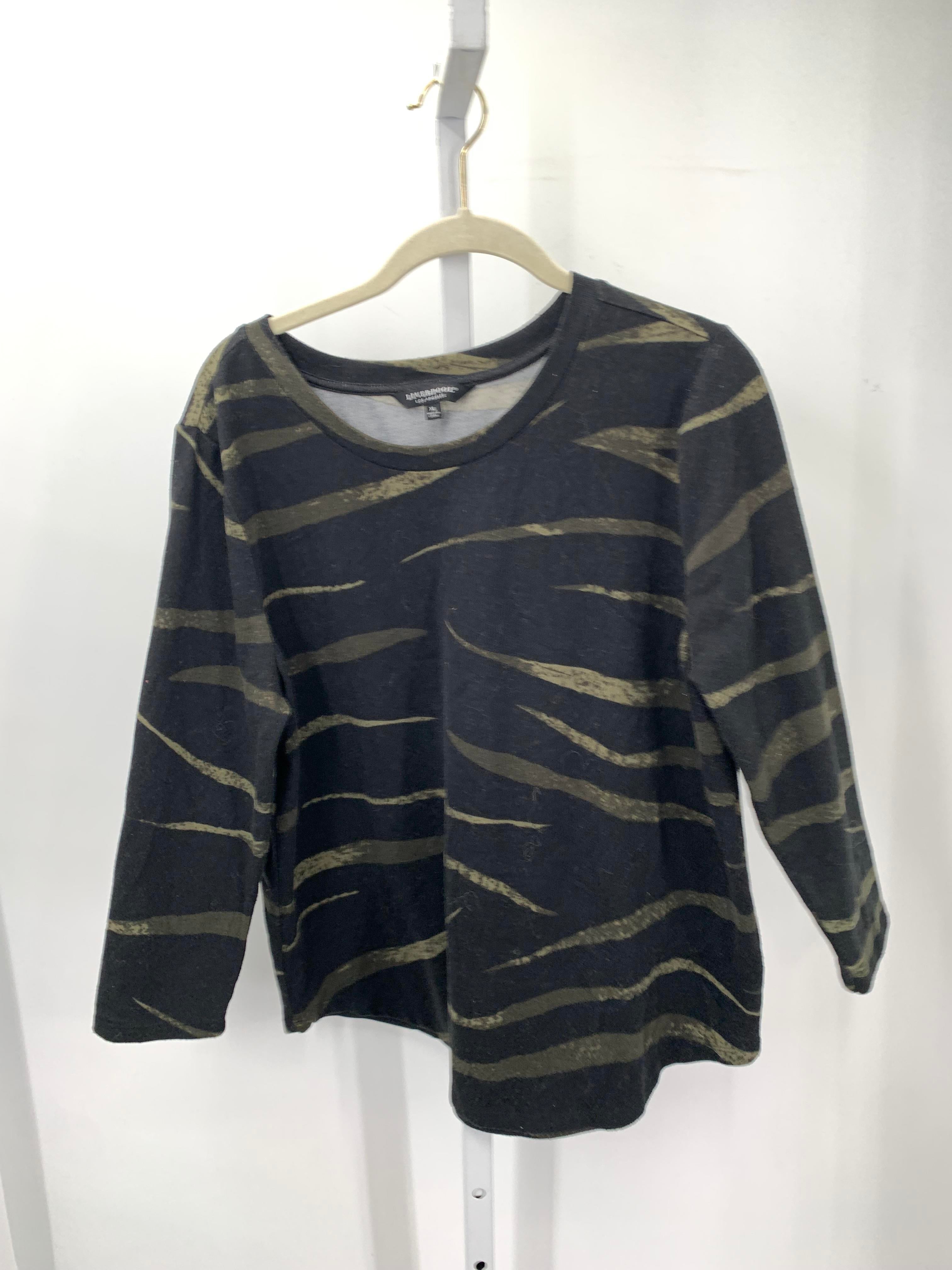 Liverpool Size Extra Large Misses 3/4 Sleeve Shirt