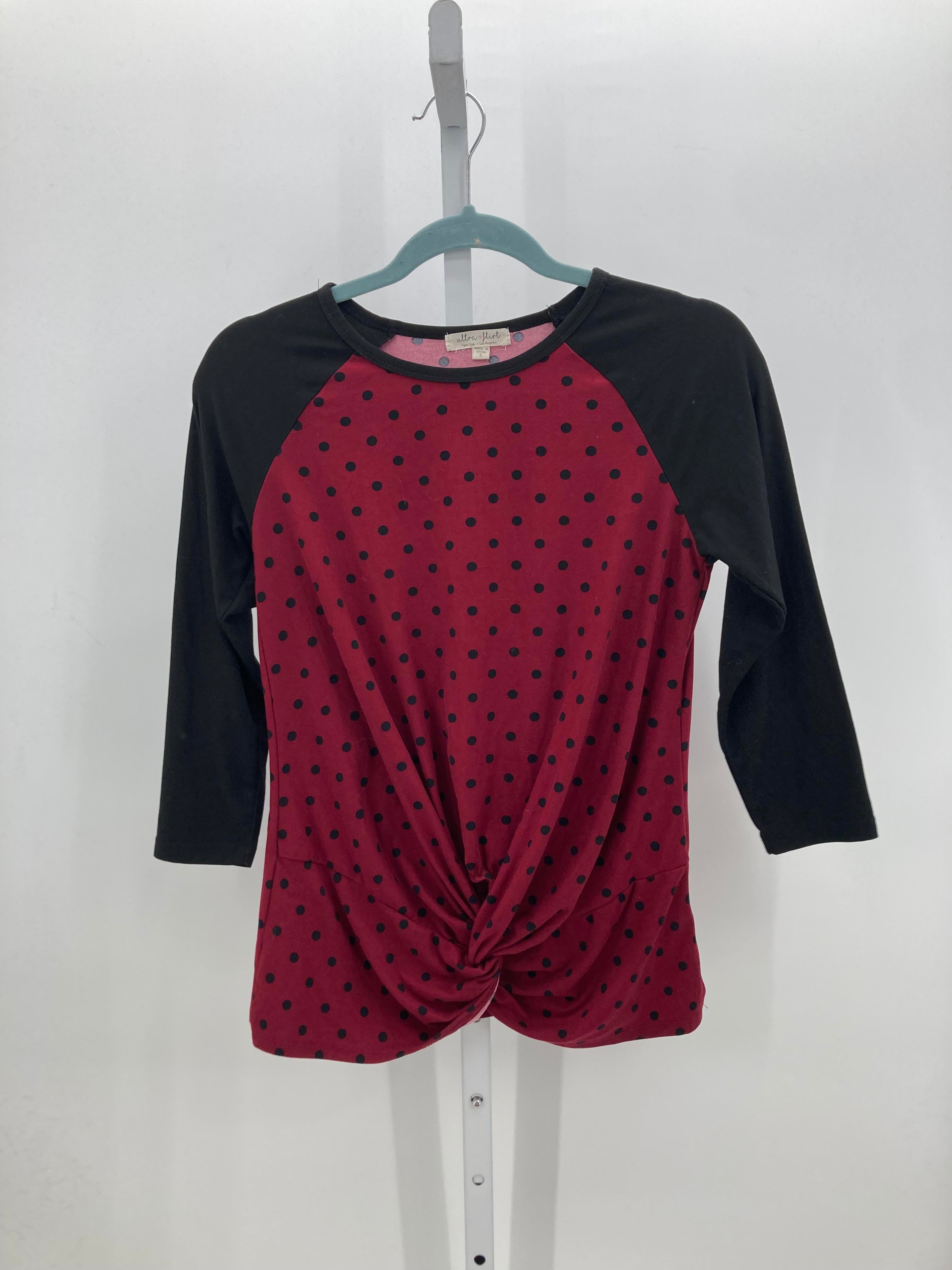 Ultra Flirt Size Small Juniors 3/4 Sleeve Shirt