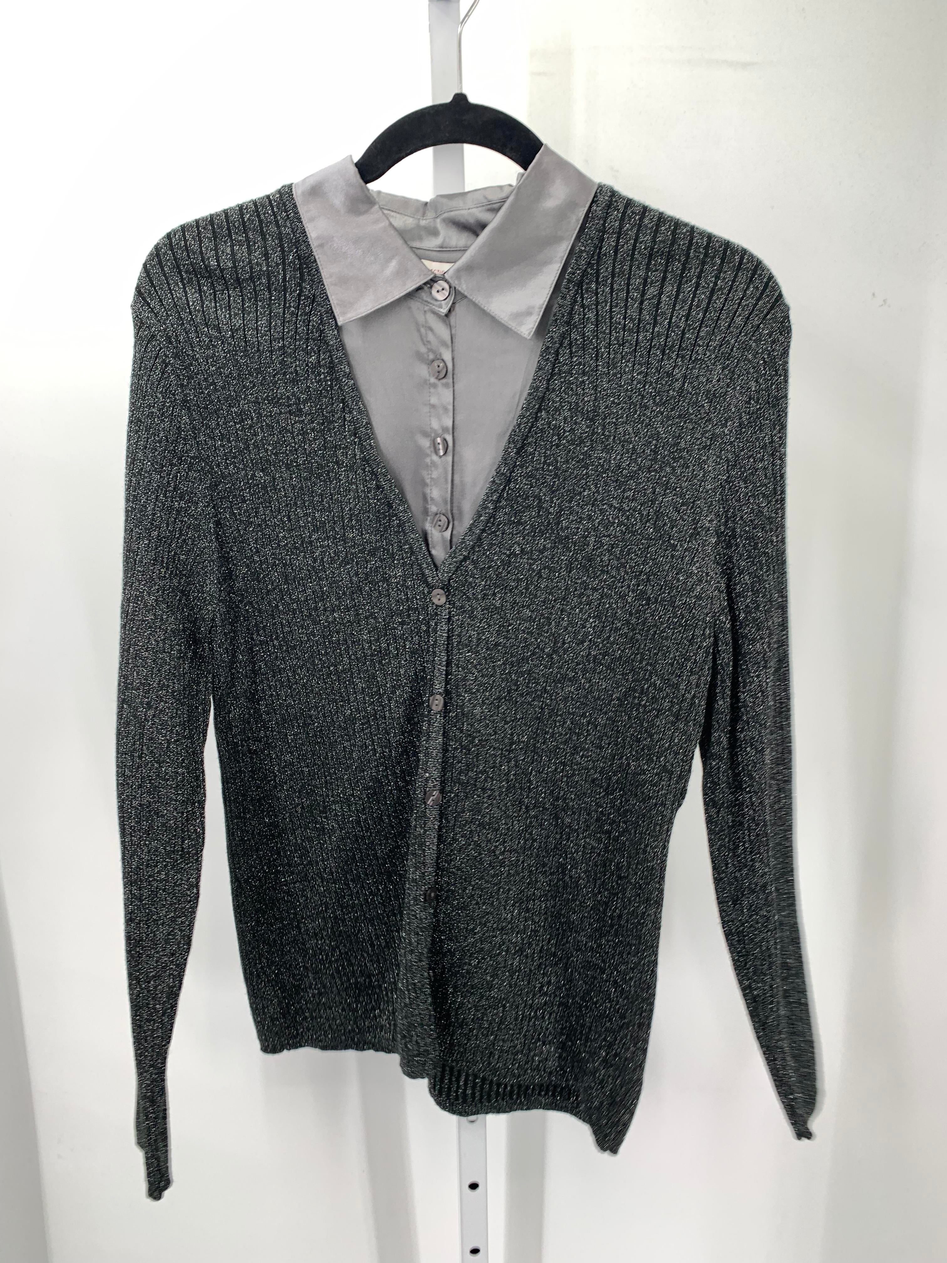JM Collection Size 1X Womens Long Slv Sweater