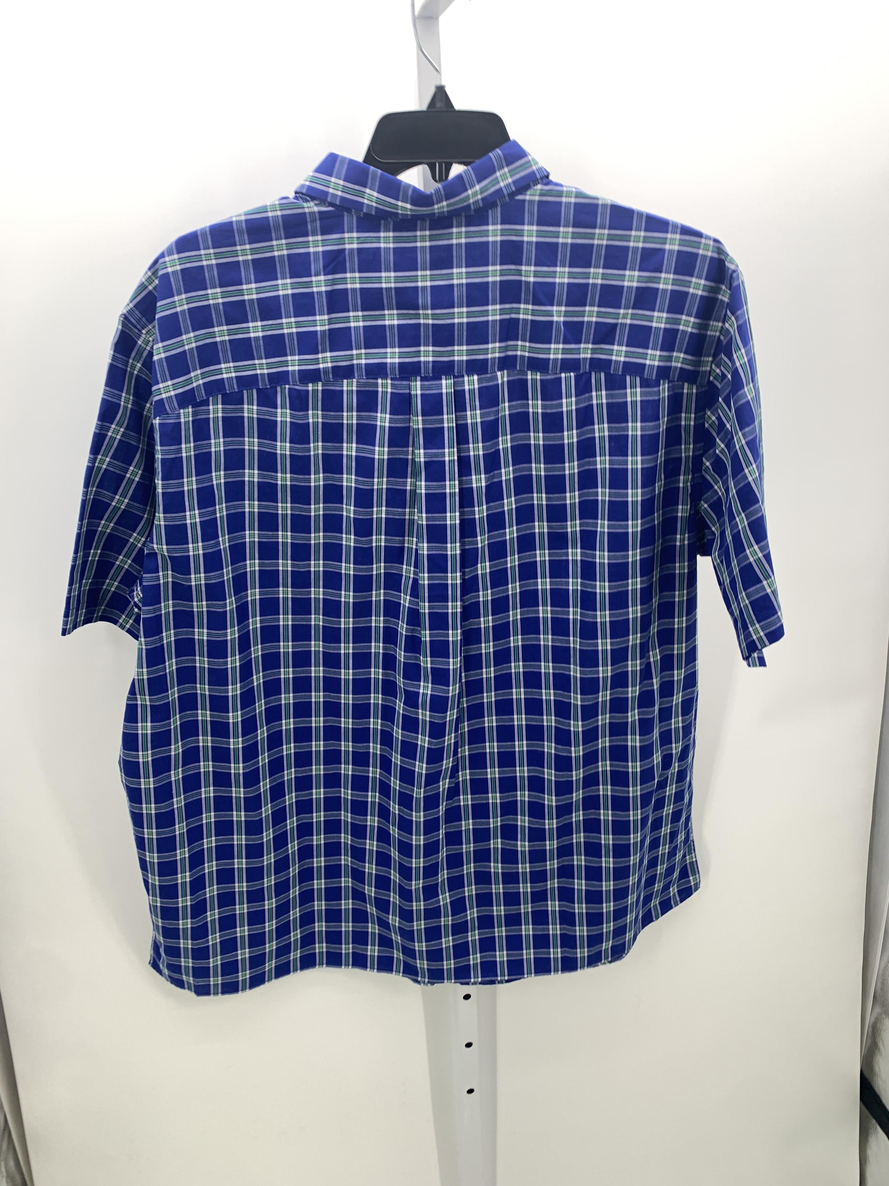 NEW TALL GREEN WHITE PLAID.