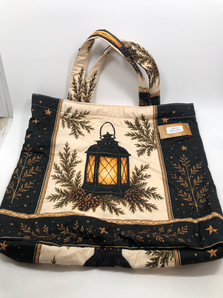 WINTER CANDLE TOTE BAG.