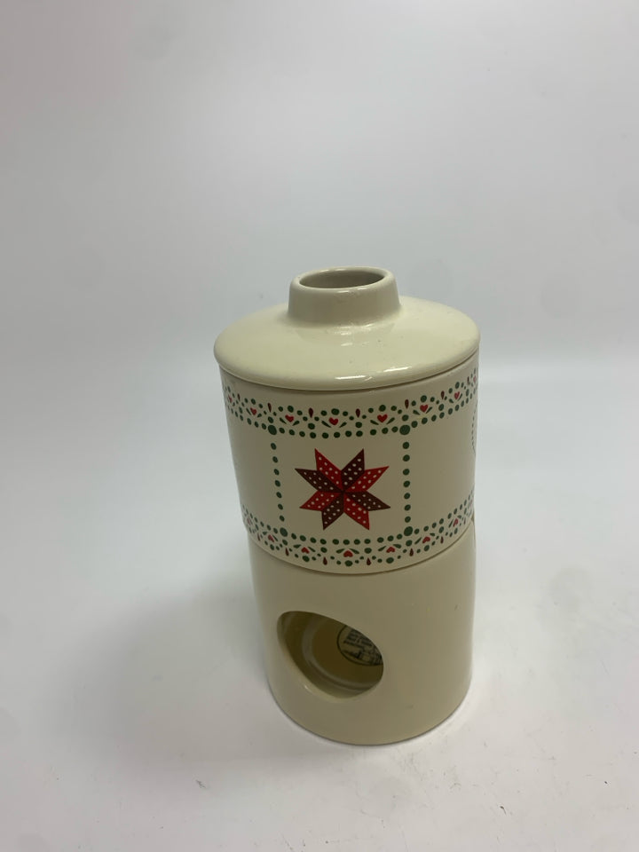 3PC CERAMIC POTPOURRI SIMMERING POT.