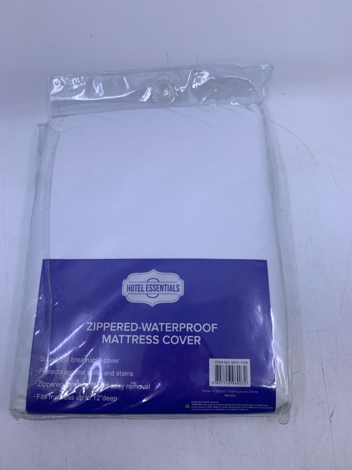 NIP ZIPPERED WATERPROOF MATTRESS COVER.