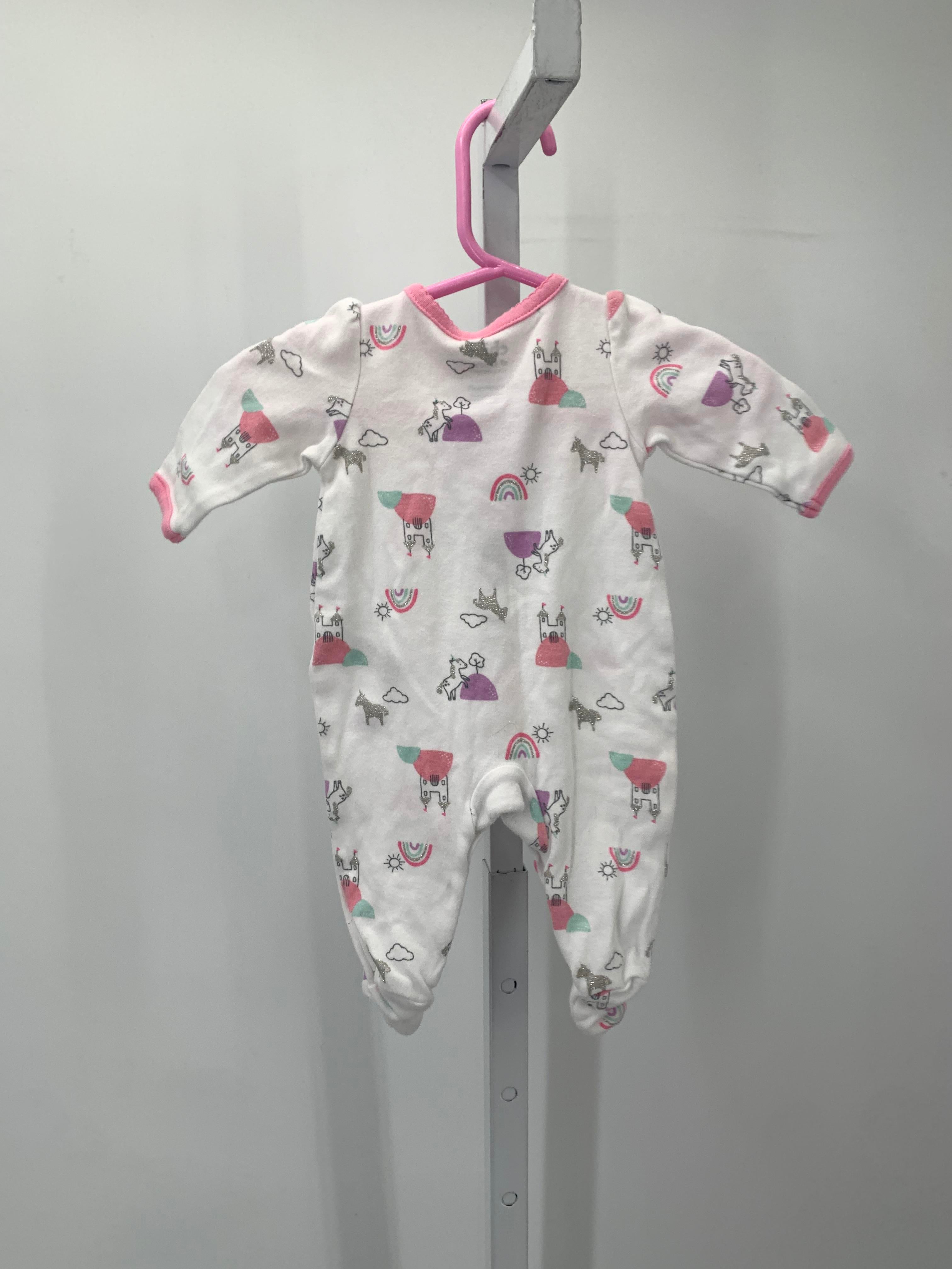 Child of Mine Size Newborn Girls Long Slv. Romper
