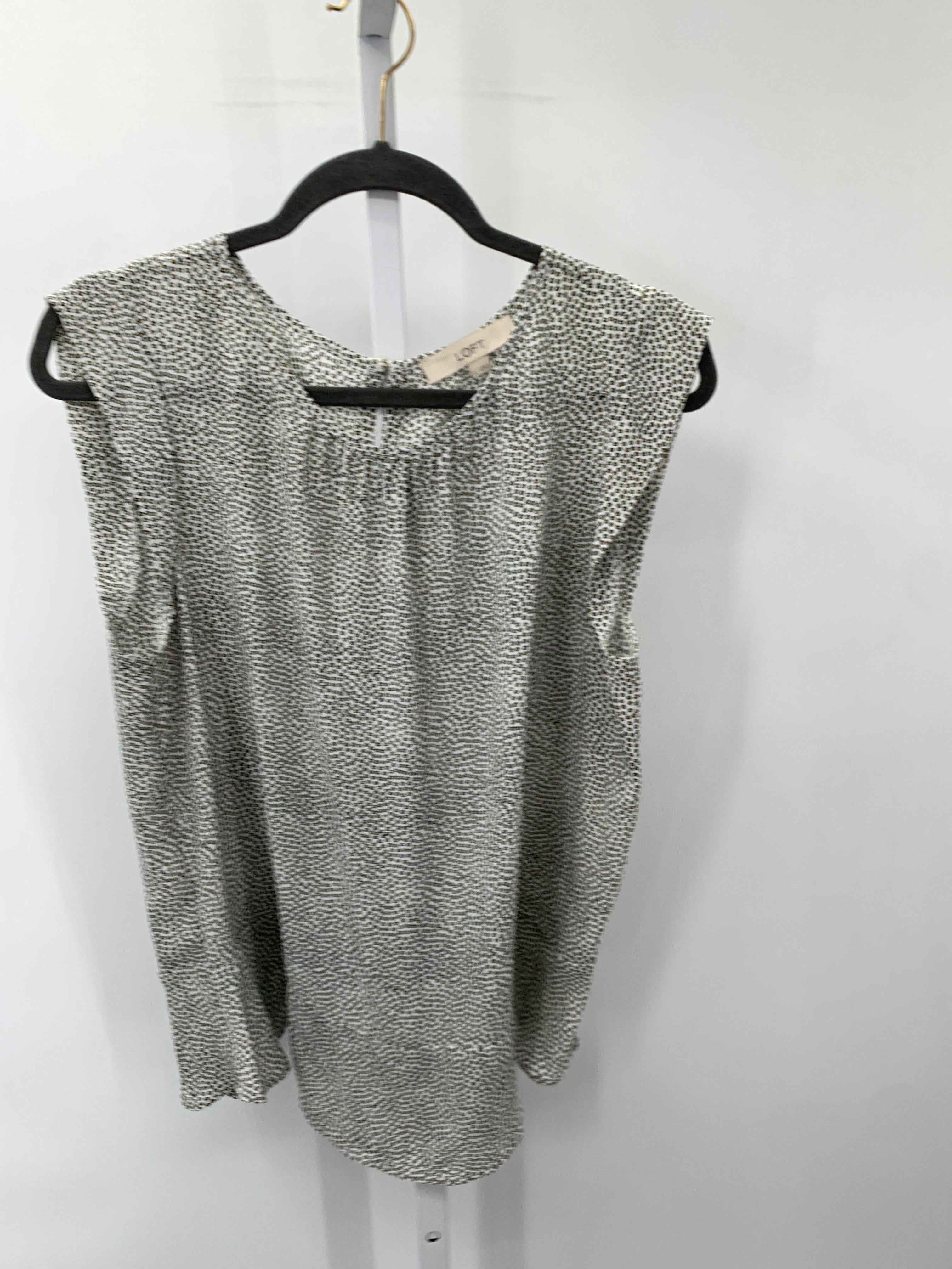 Loft Size Large Misses Short Sleeve Shirt