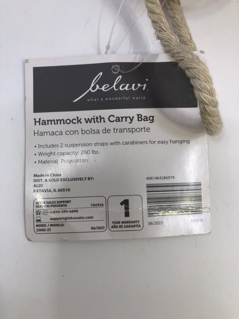 NIP HAMMOCK W/ CARRY BAG