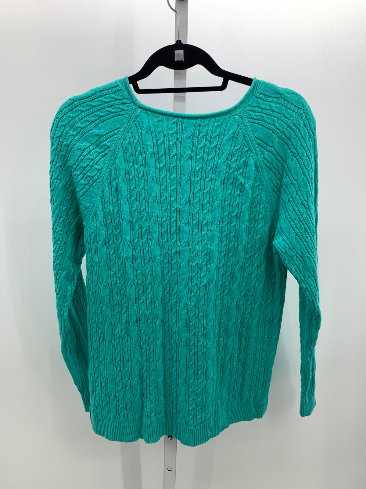 Lands End Size Medium Misses Long Slv Sweater